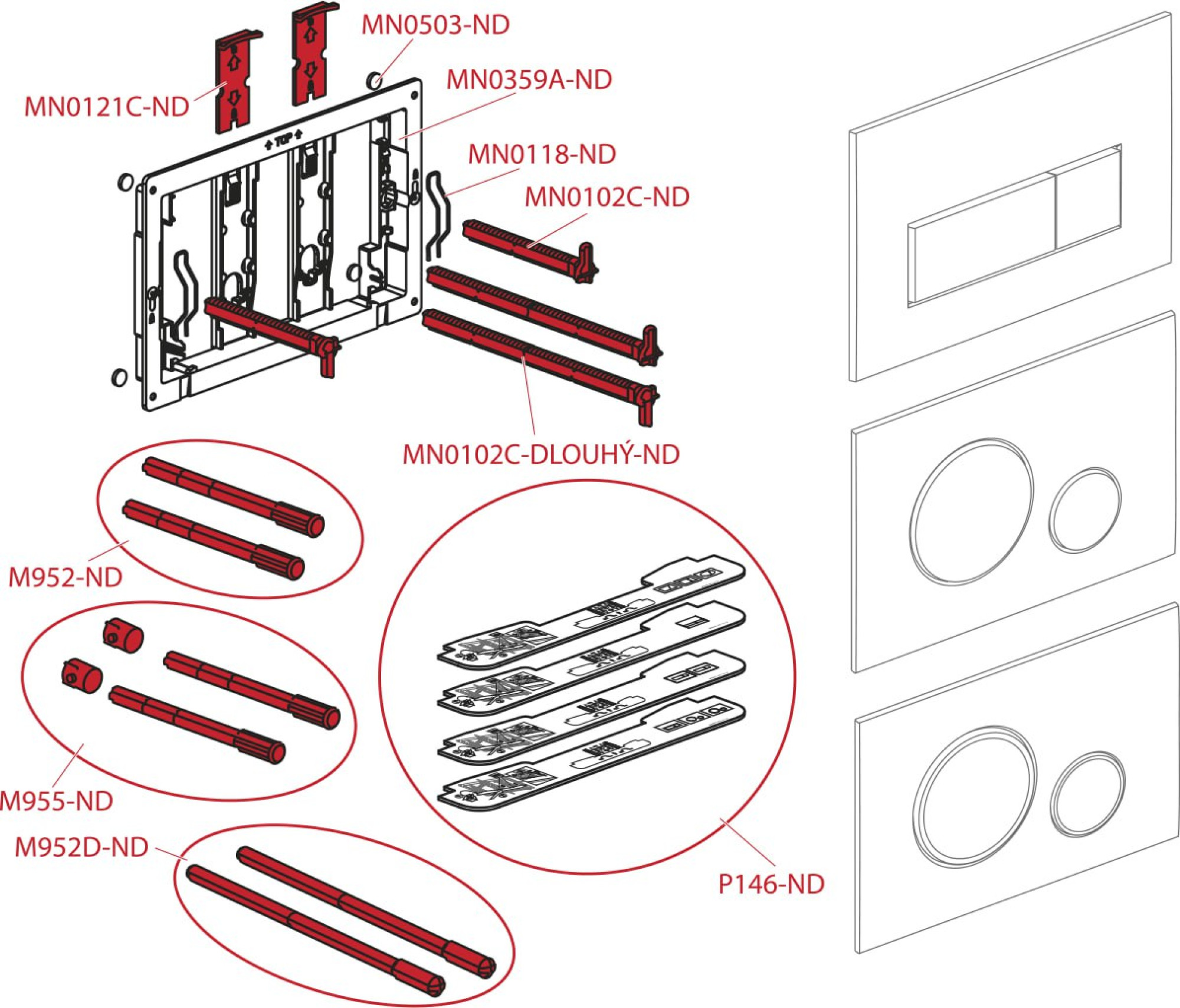 Панель смыва Alcaplast Thin M57-N-M (nickel-мат) фото-3 Панель смыва Alcaplast Thin M57-N-M (nickel-мат) фото-3