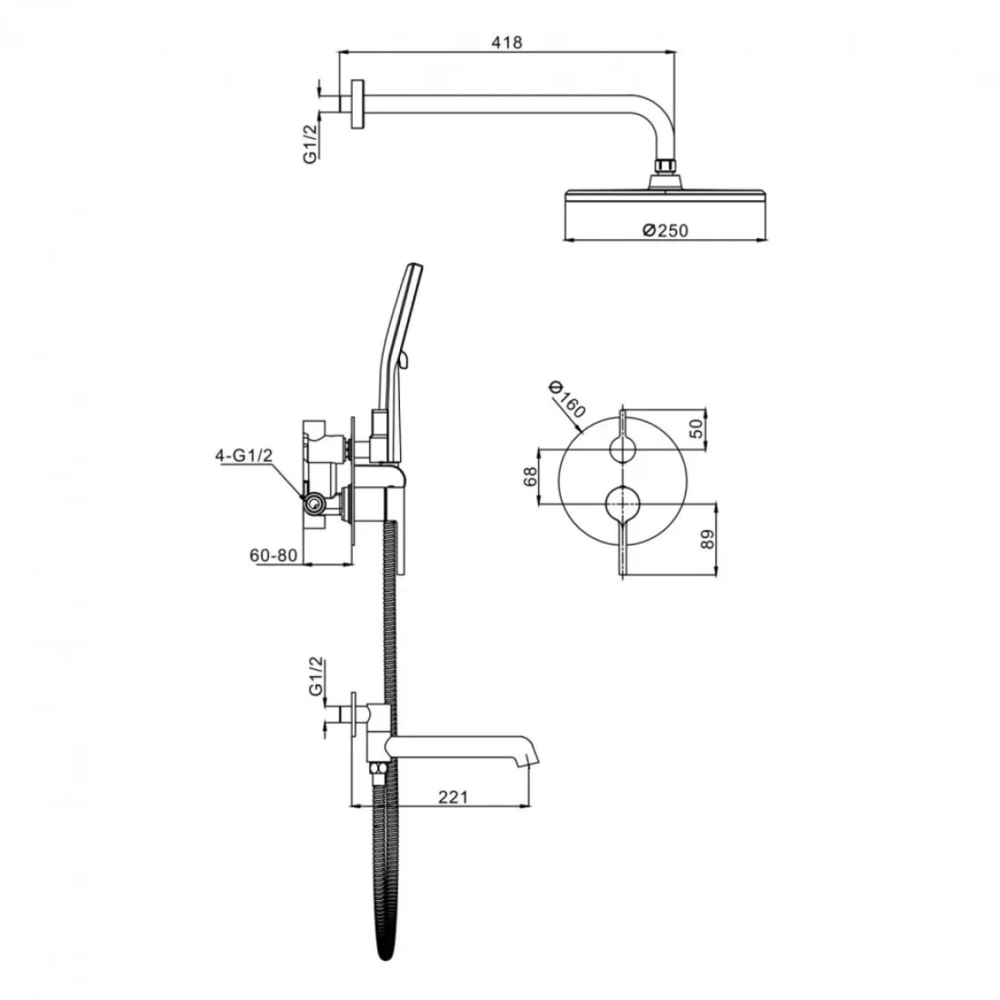 Душевая система  Raglo R20.27 фото-7