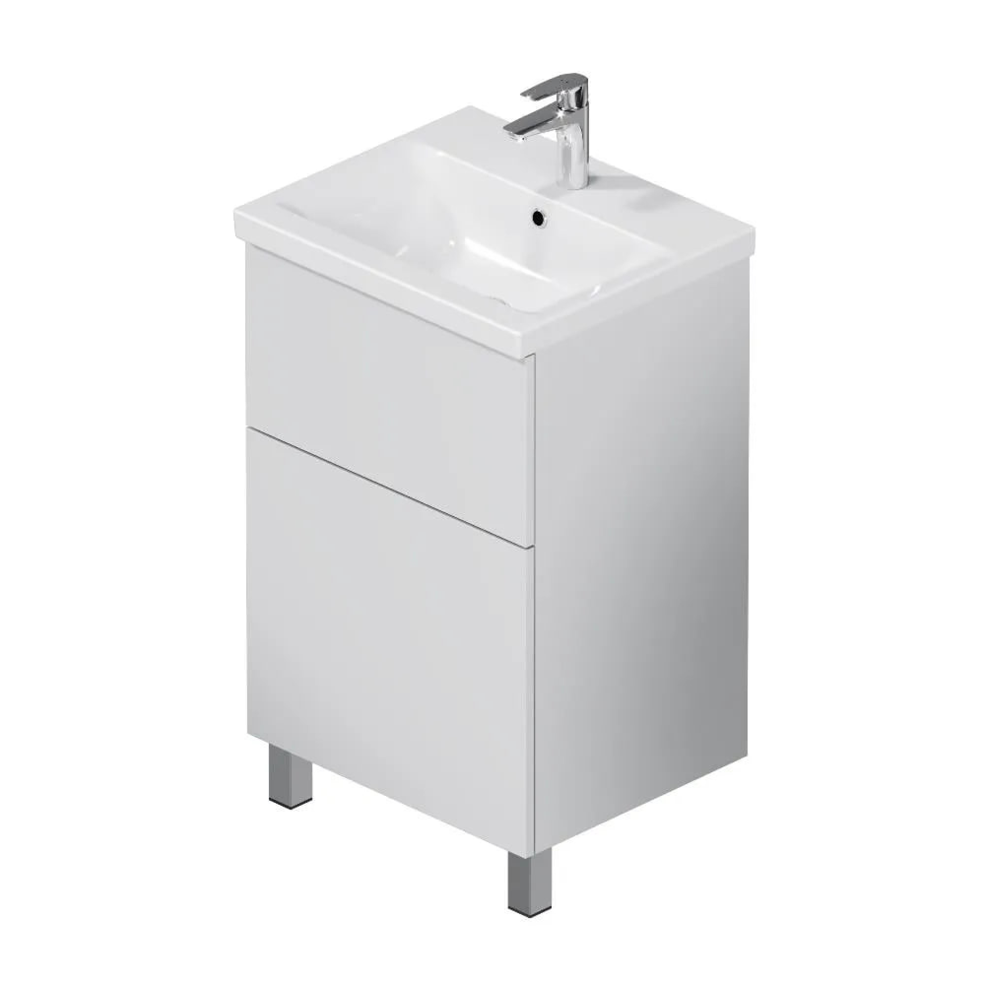 Мебель для ванных комнат AM.PM Тумба под умывальник Gem 50 см M90FSX0502WG фото-2 Мебель для ванных комнат AM.PM Тумба под умывальник Gem 50 см M90FSX0502WG фото-2