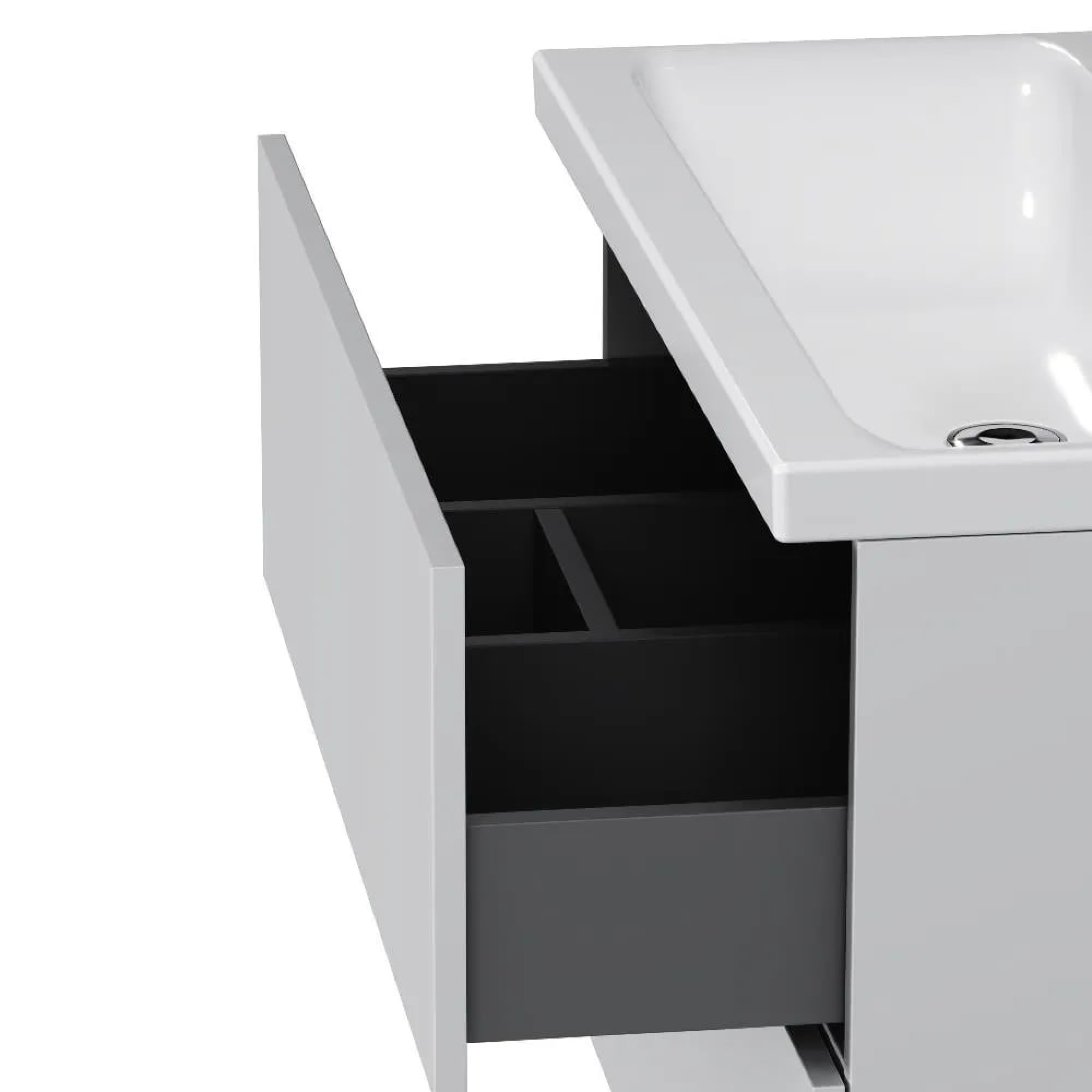 Мебель для ванных комнат AM.PM Тумба под умывальник Gem 80 см M90FHX0802WG фото-3 Мебель для ванных комнат AM.PM Тумба под умывальник Gem 80 см M90FHX0802WG фото-3