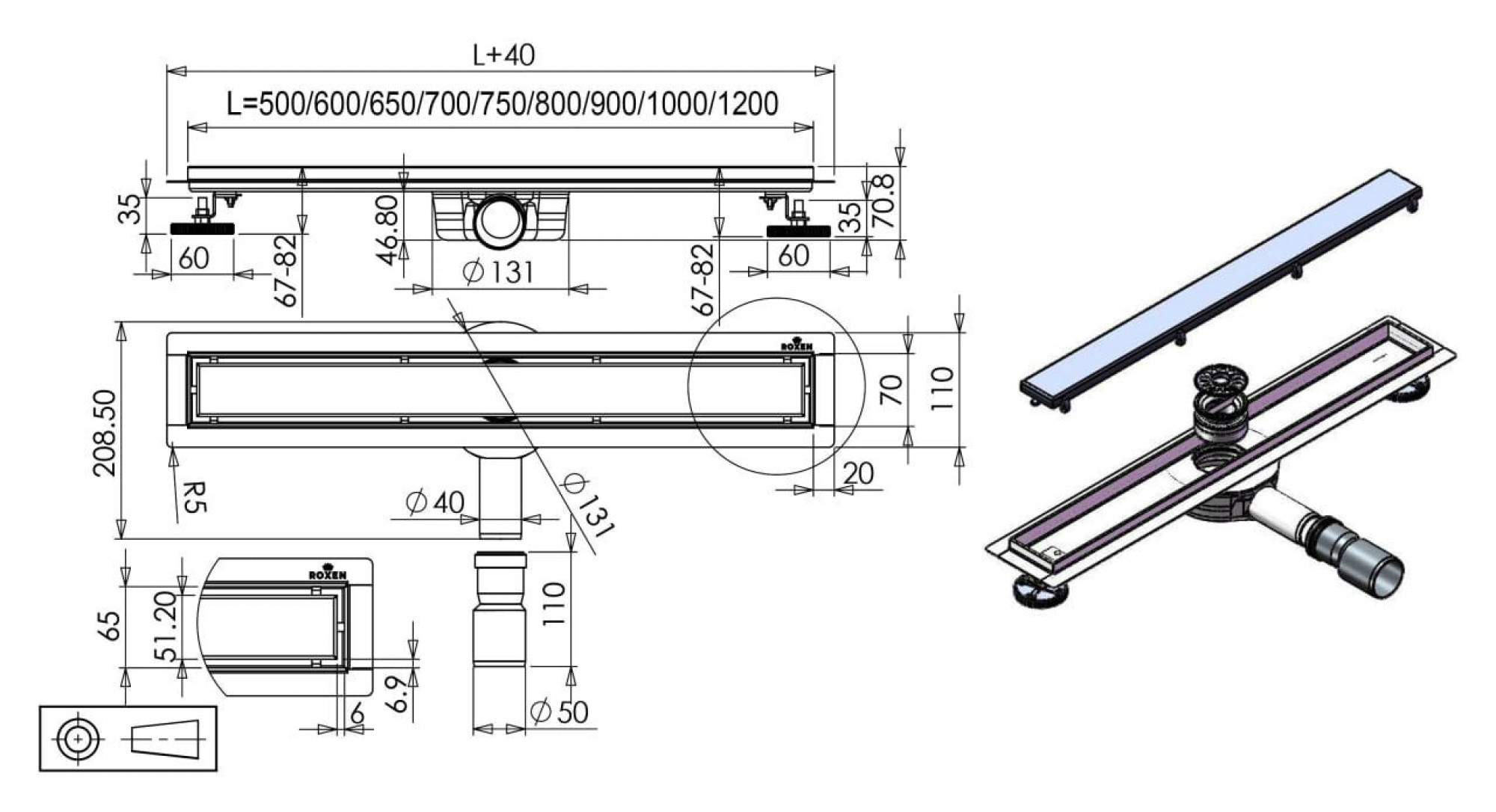 Трап/канал Roxen Supra Gold 91050-90GB фото-10 Трап/канал Roxen Supra Gold 91050-90GB фото-10