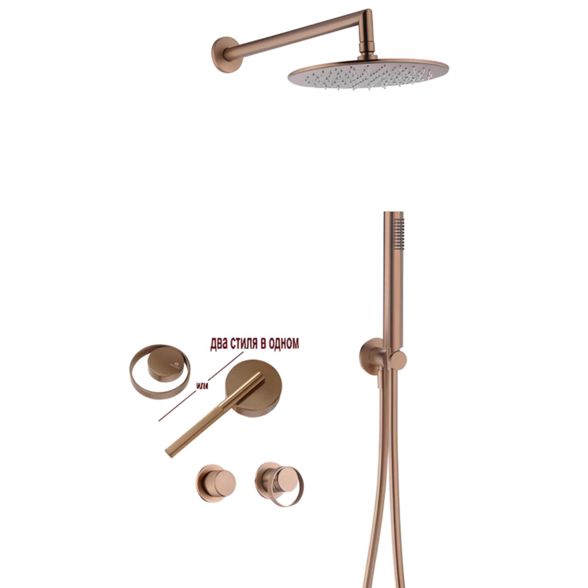 Комплект Ganzer #19R Ganzer 19164-R Ganzer 19144-R розовое золото фото-4 Комплект Ganzer #19R Ganzer 19164-R Ganzer 19144-R розовое золото фото-4