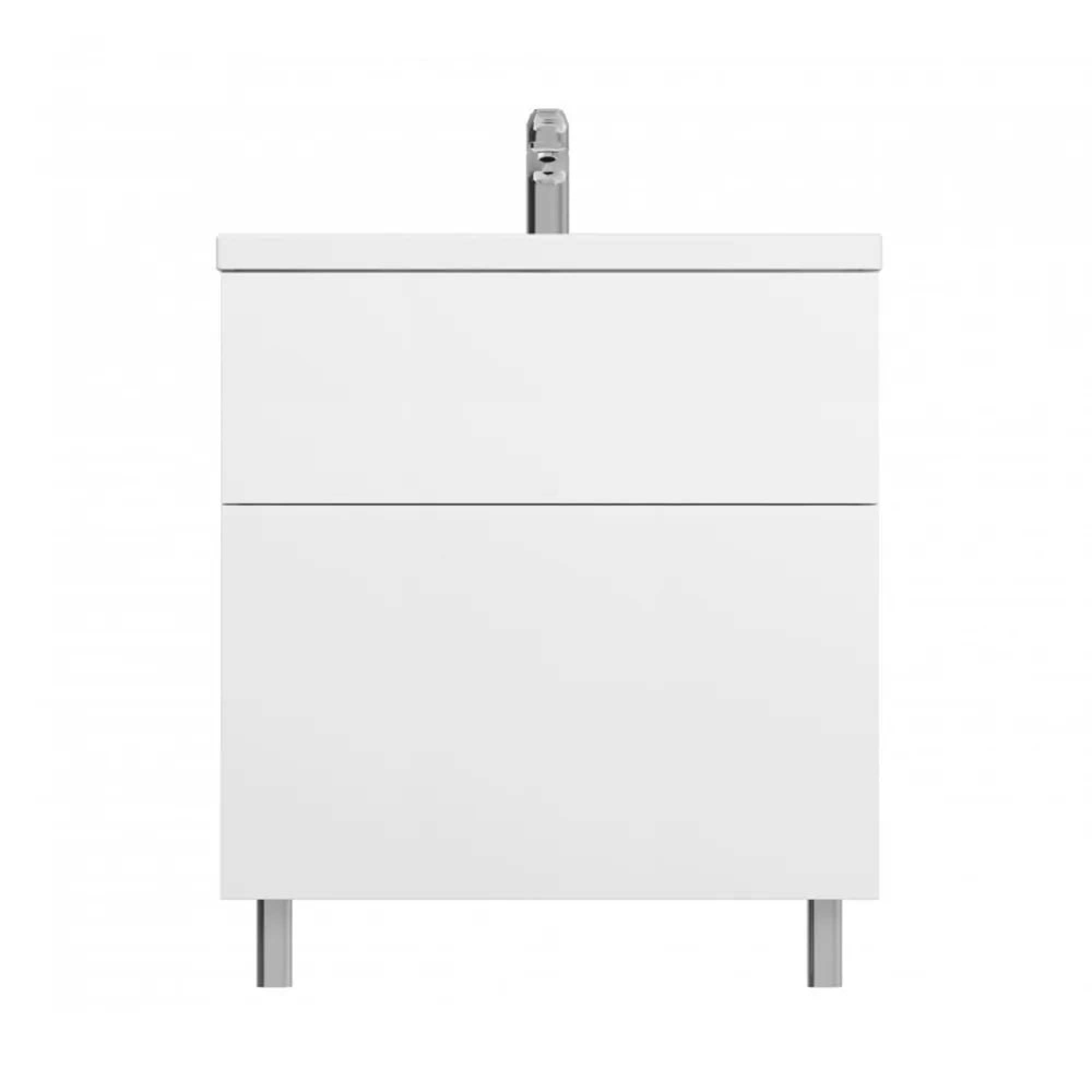 Мебель для ванных комнат AM.PM Тумба под умывальник Gem 75 M90FSX07522WG32 (2 ящика, белый) Мебель для ванных комнат AM.PM Тумба под умывальник Gem 75 M90FSX07522WG32 (2 ящика, белый)