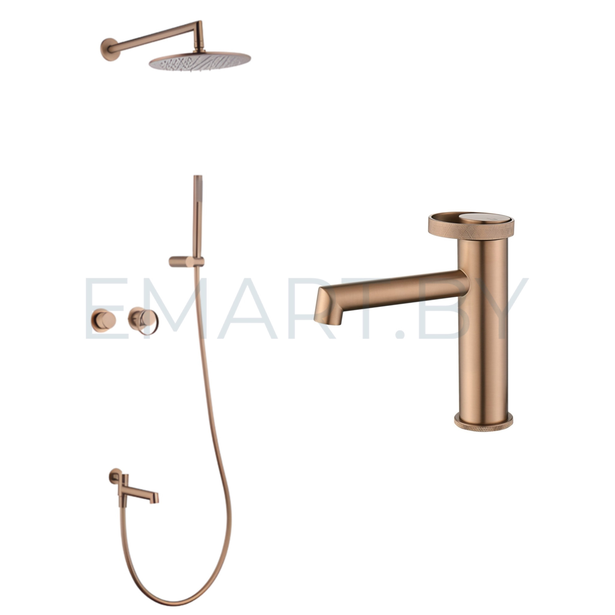 Комплект Ganzer #19R Ganzer 19165-R Ganzer 19111-R розовое золото - фото1 Комплект Ganzer #19R Ganzer 19165-R Ganzer 19111-R розовое золото - фото1