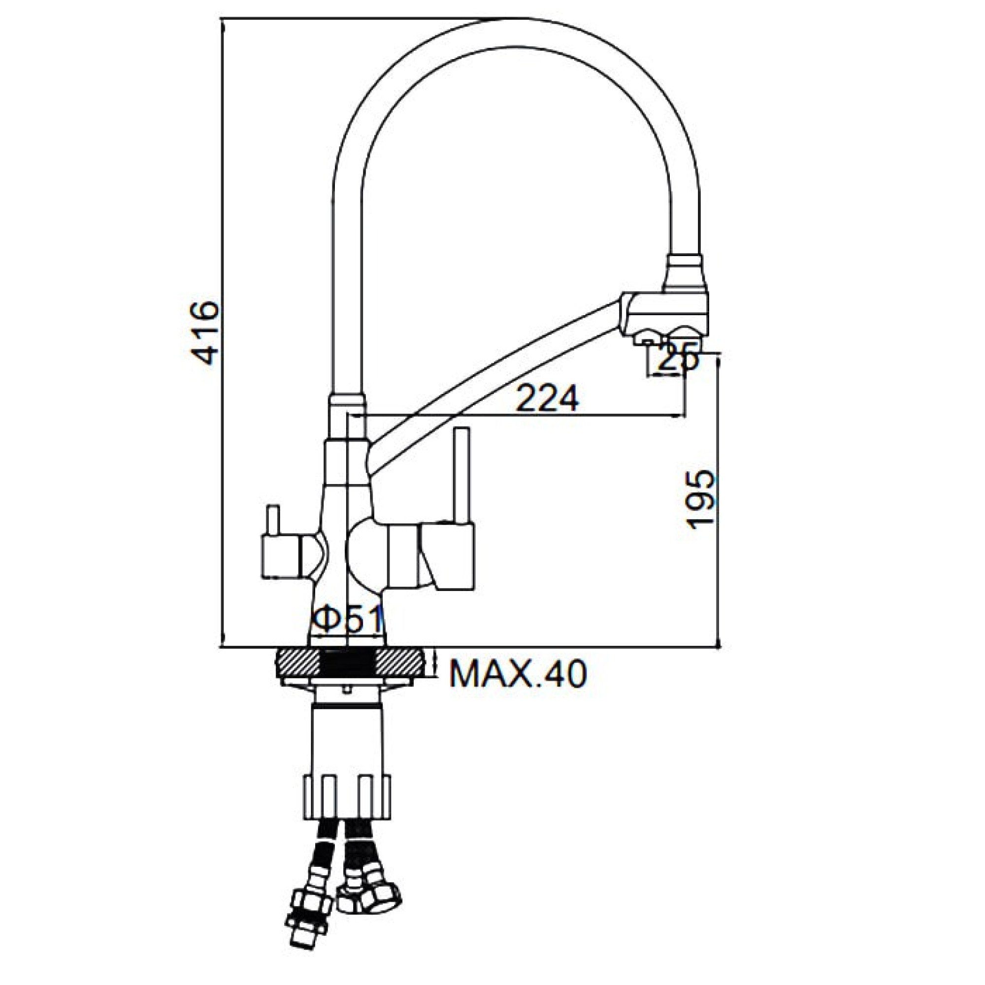 Смеситель Ledeme L4855Y-2 фото-6 Смеситель Ledeme L4855Y-2 фото-6