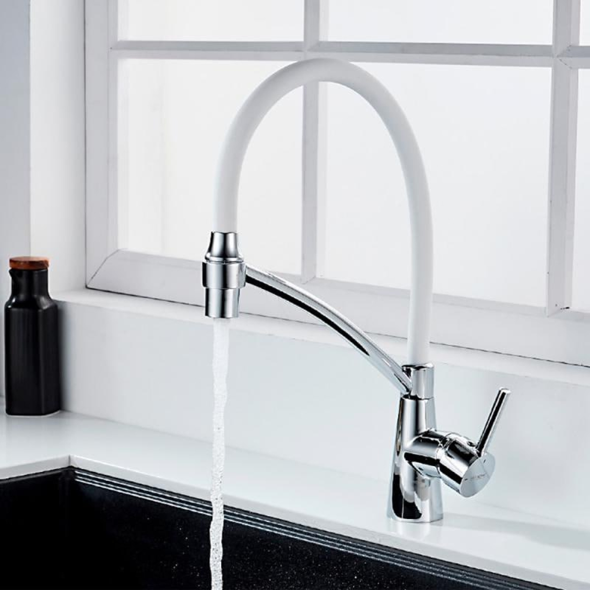 Смеситель Ledeme L4399-3 (хром/белый) Смеситель Ledeme L4399-3 (хром/белый)