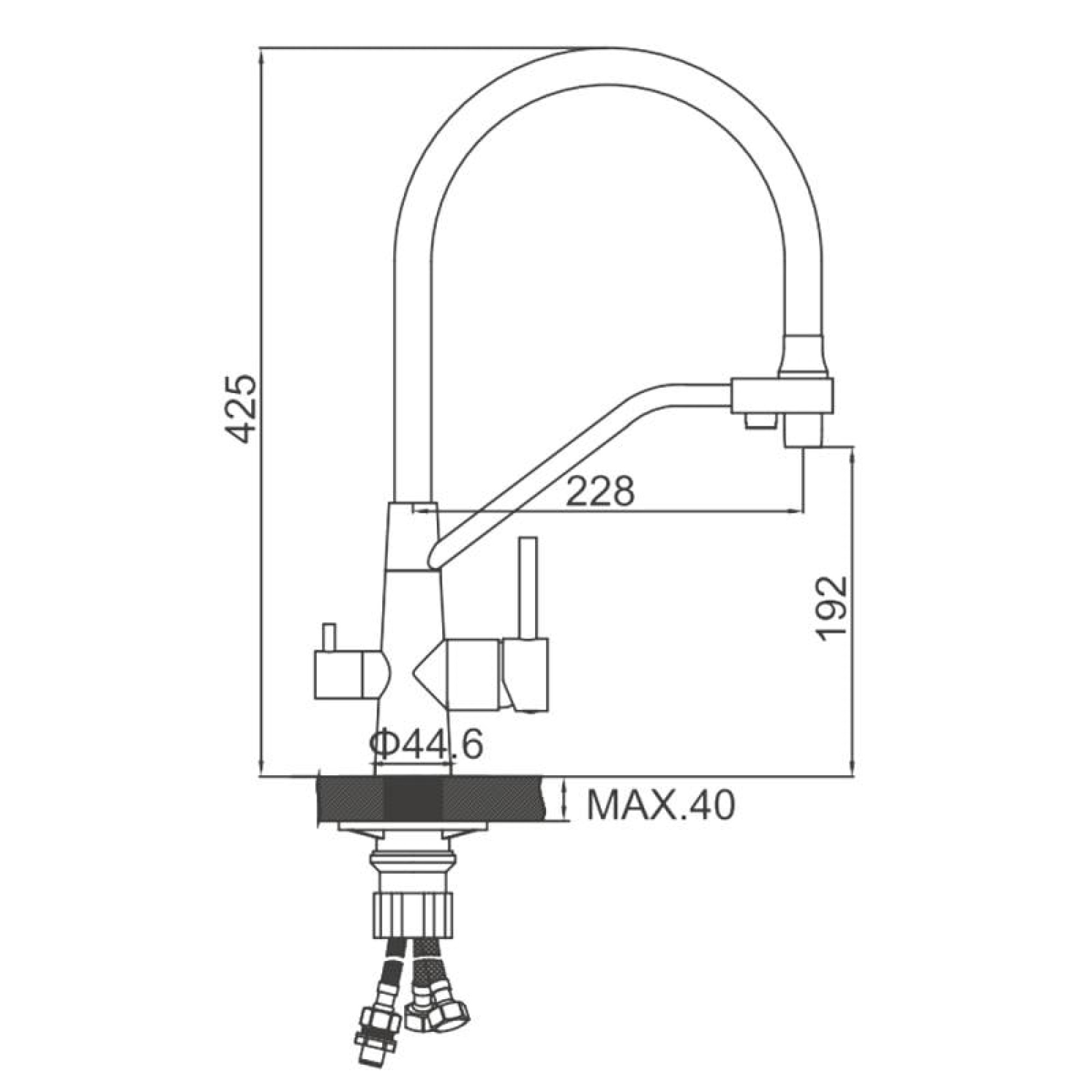 Смеситель Ledeme L74855-9 фото-2 Смеситель Ledeme L74855-9 фото-2