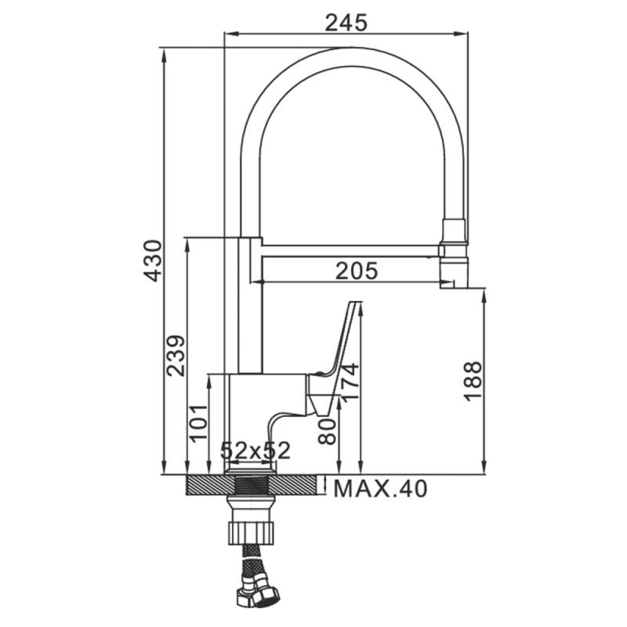 Смеситель Ledeme L4092G-2 фото-2 Смеситель Ledeme L4092G-2 фото-2