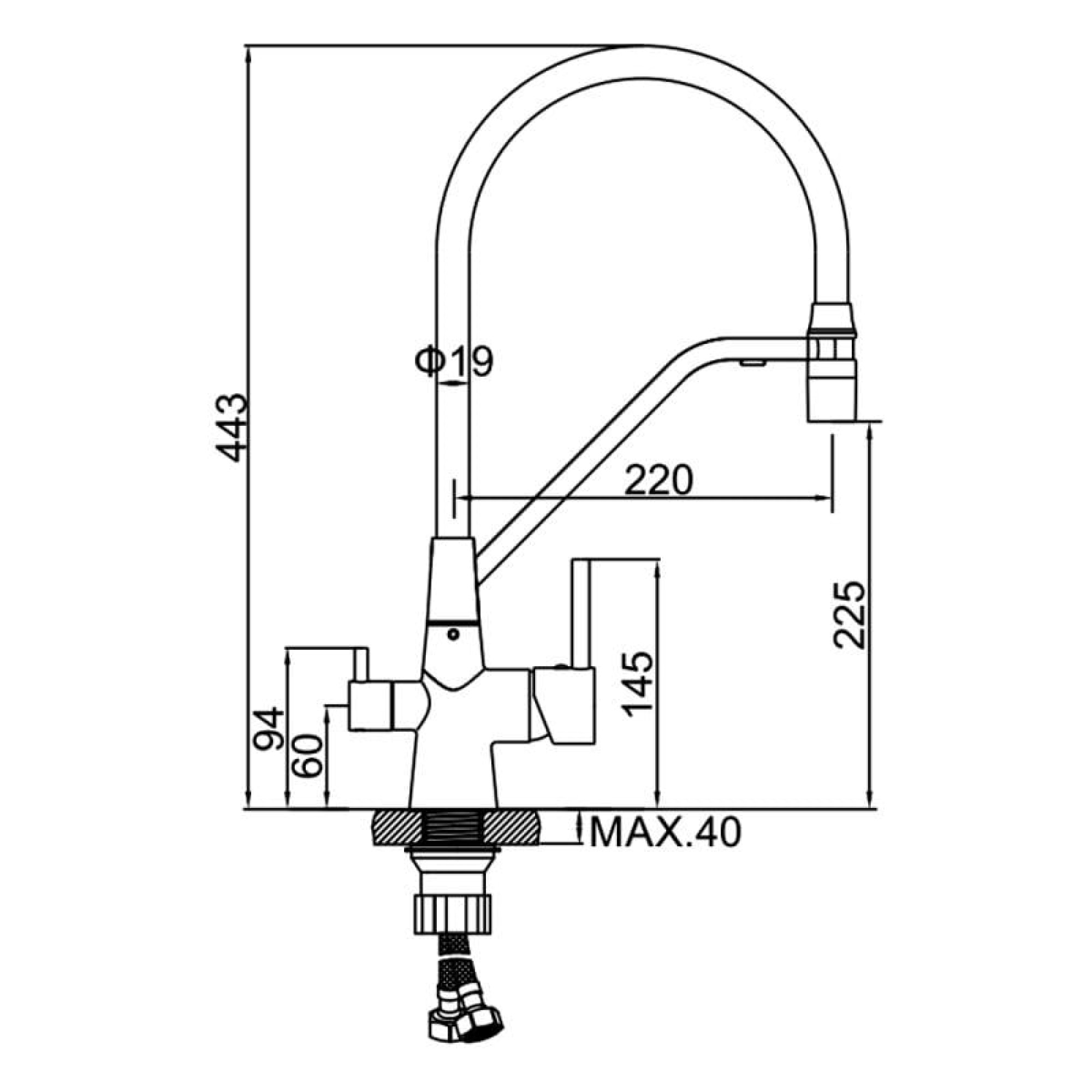 Смеситель Ledeme L4897B-2 фото-2 Смеситель Ledeme L4897B-2 фото-2