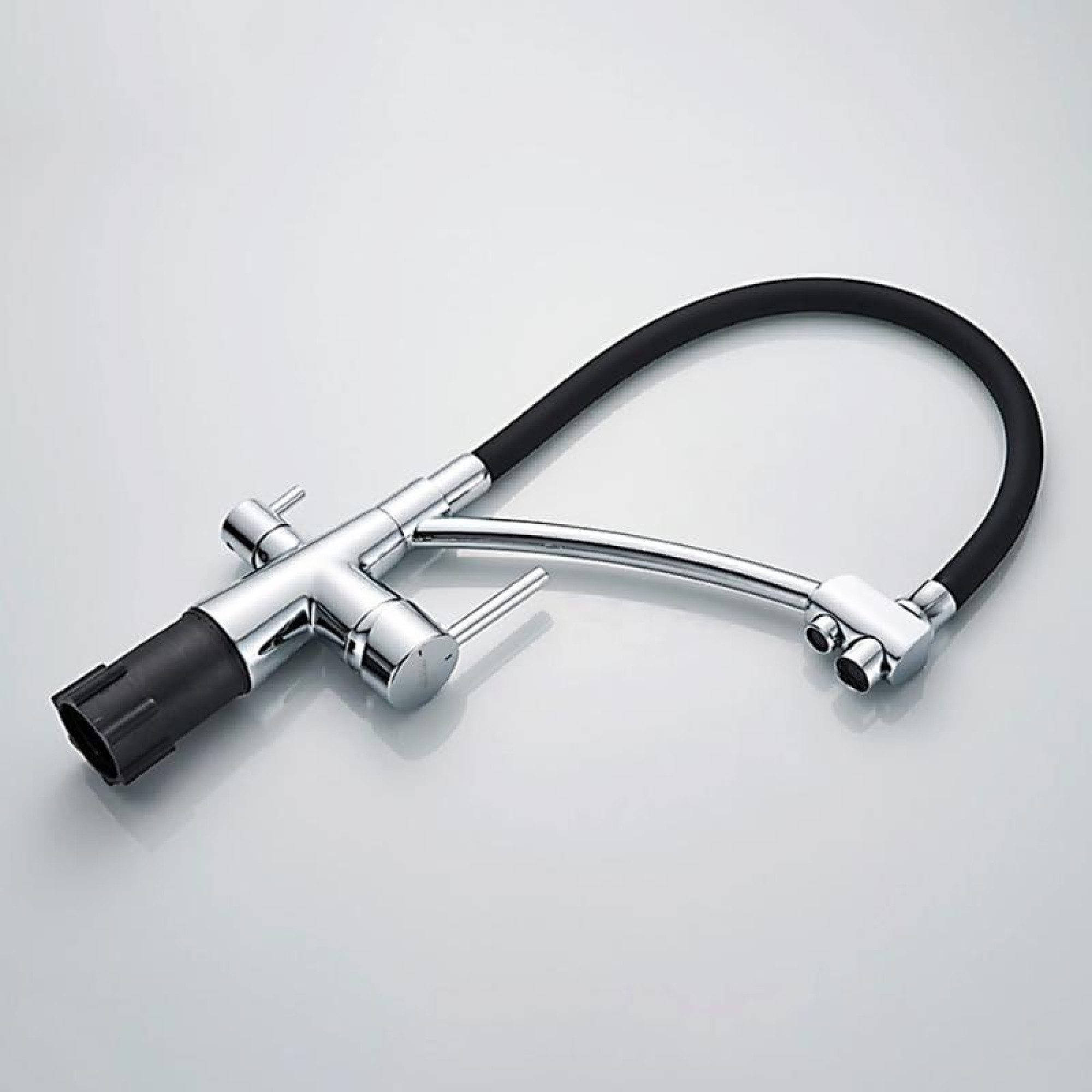 Смеситель Ledeme L4855-2 (хром/черный) фото-4 Смеситель Ledeme L4855-2 (хром/черный) фото-4