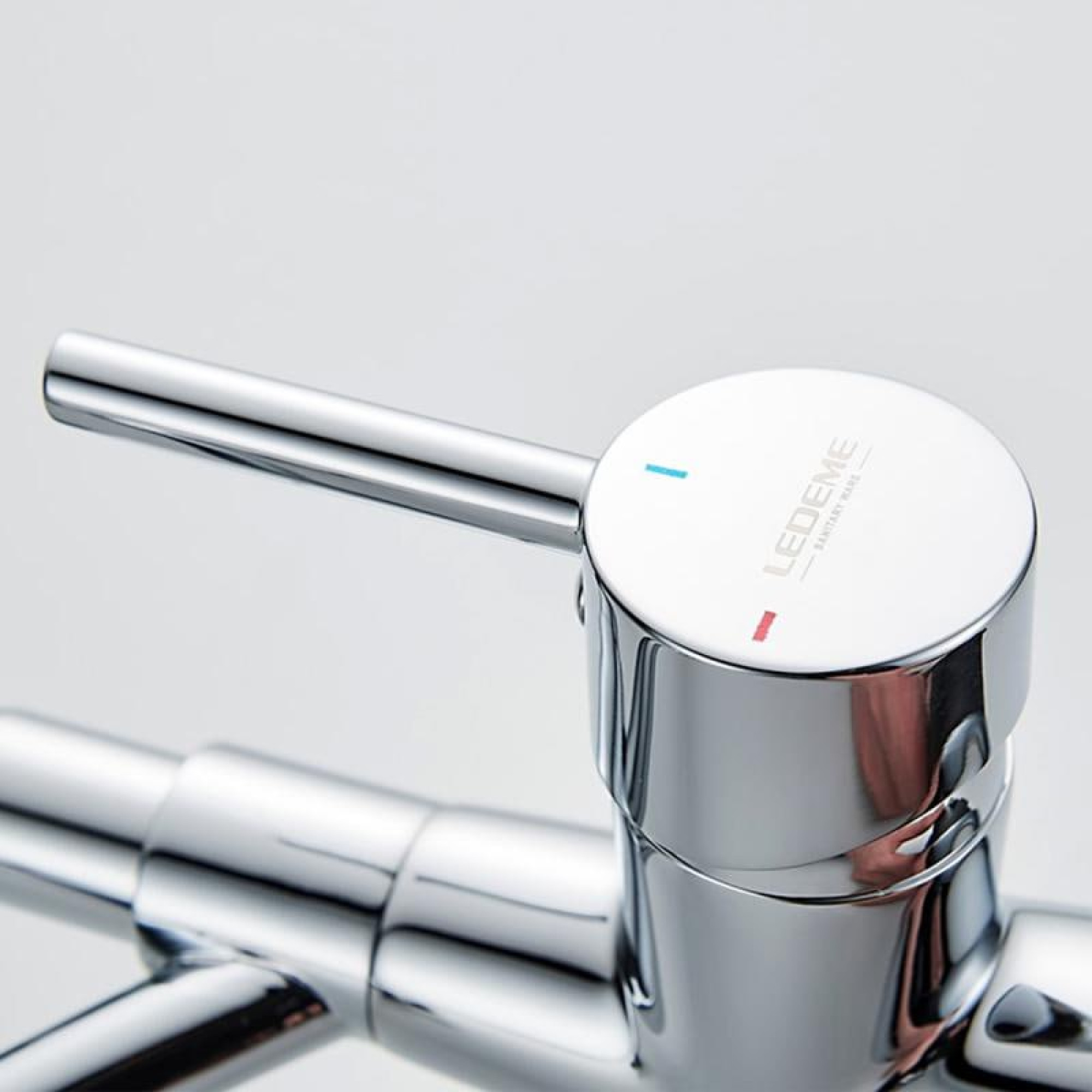 Смеситель Ledeme L4855-2 (хром/черный) фото-5 Смеситель Ledeme L4855-2 (хром/черный) фото-5