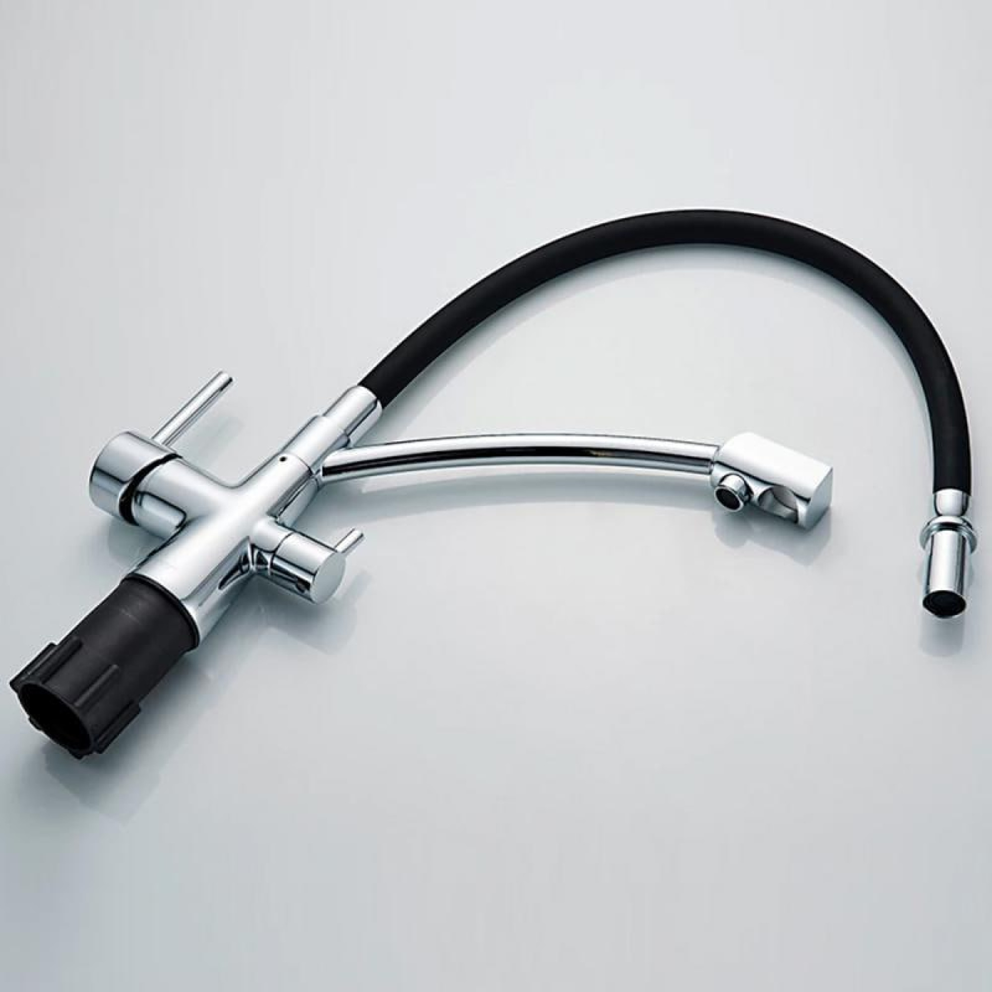 Смеситель Ledeme L4855-2 (хром/черный) фото-7 Смеситель Ledeme L4855-2 (хром/черный) фото-7