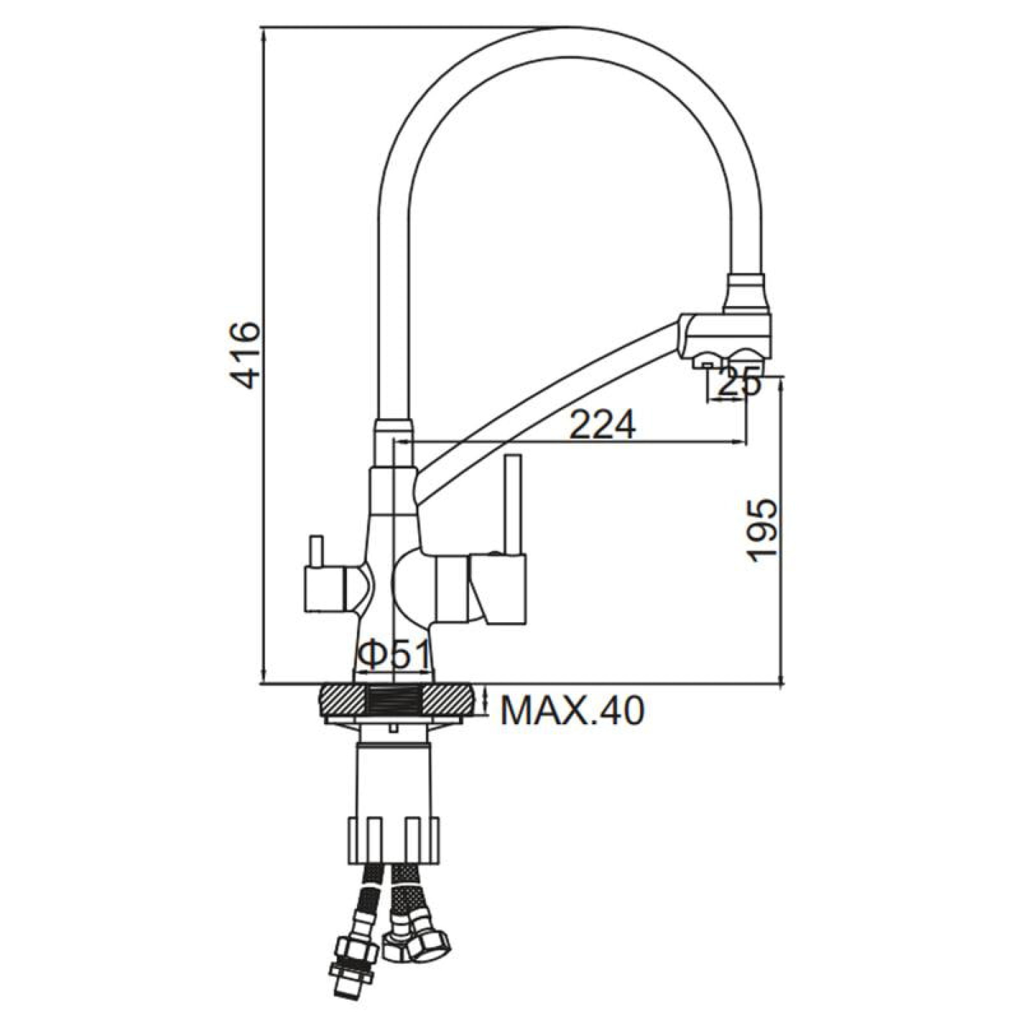 Смеситель Ledeme L4855Y-3 фото-2 Смеситель Ledeme L4855Y-3 фото-2