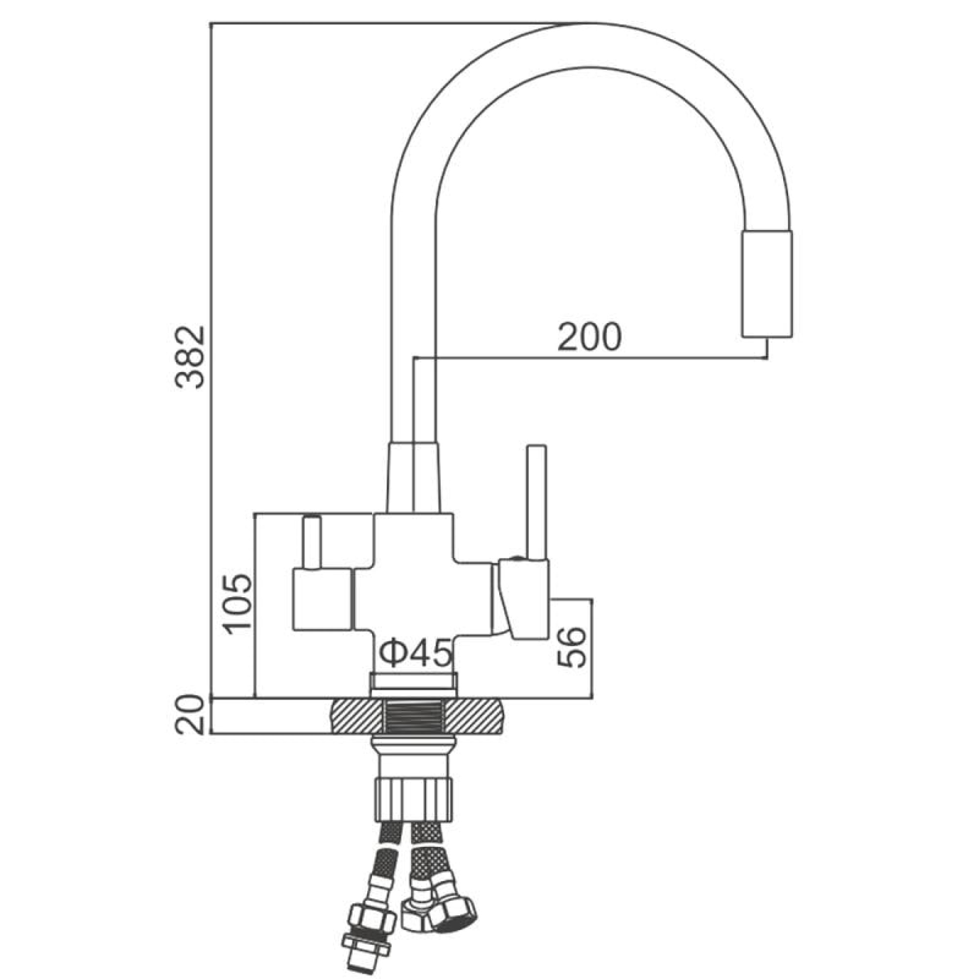 Смеситель Ledeme L74255-2 фото-2 Смеситель Ledeme L74255-2 фото-2