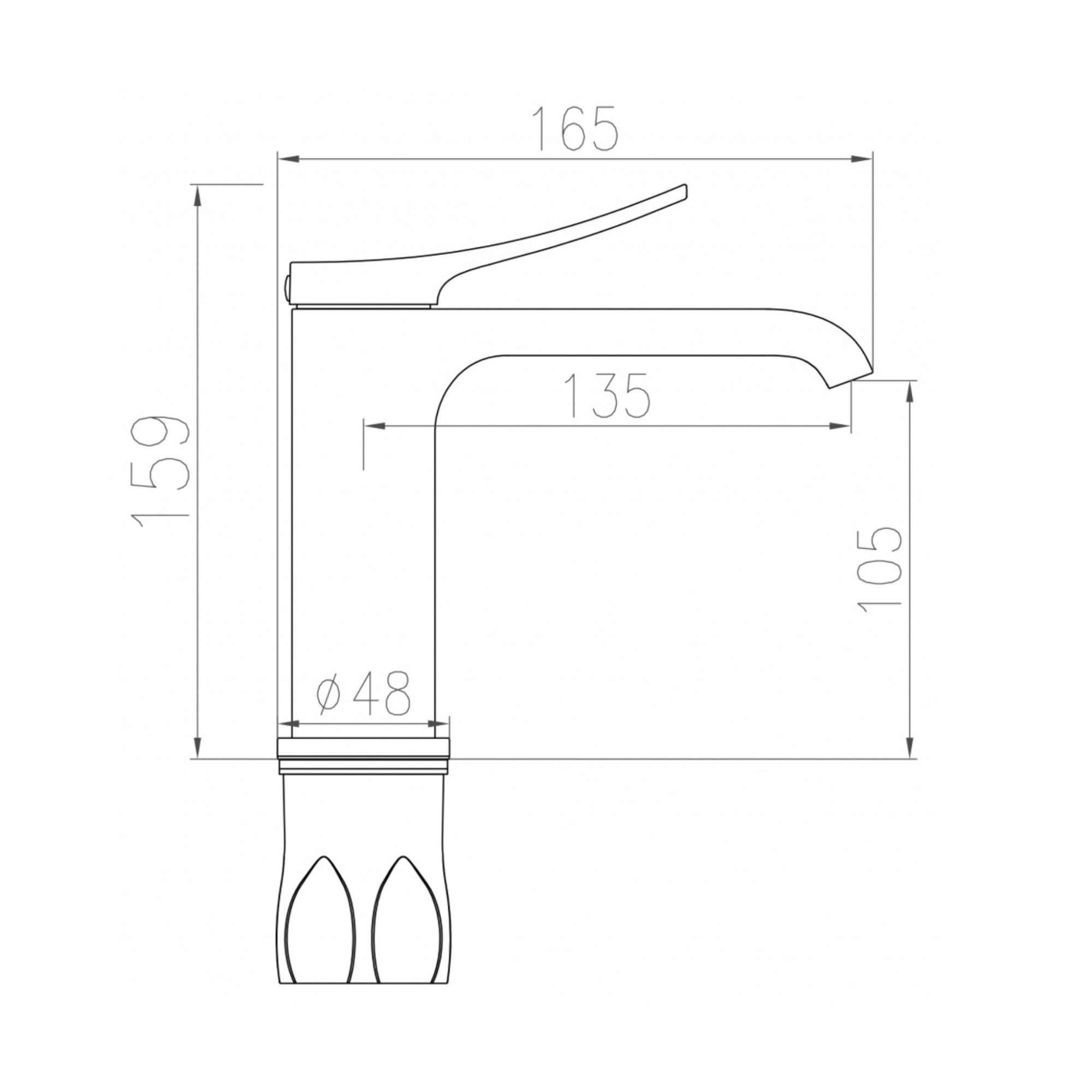 Смеситель Vieir V483011-S фото-2 Смеситель Vieir V483011-S фото-2