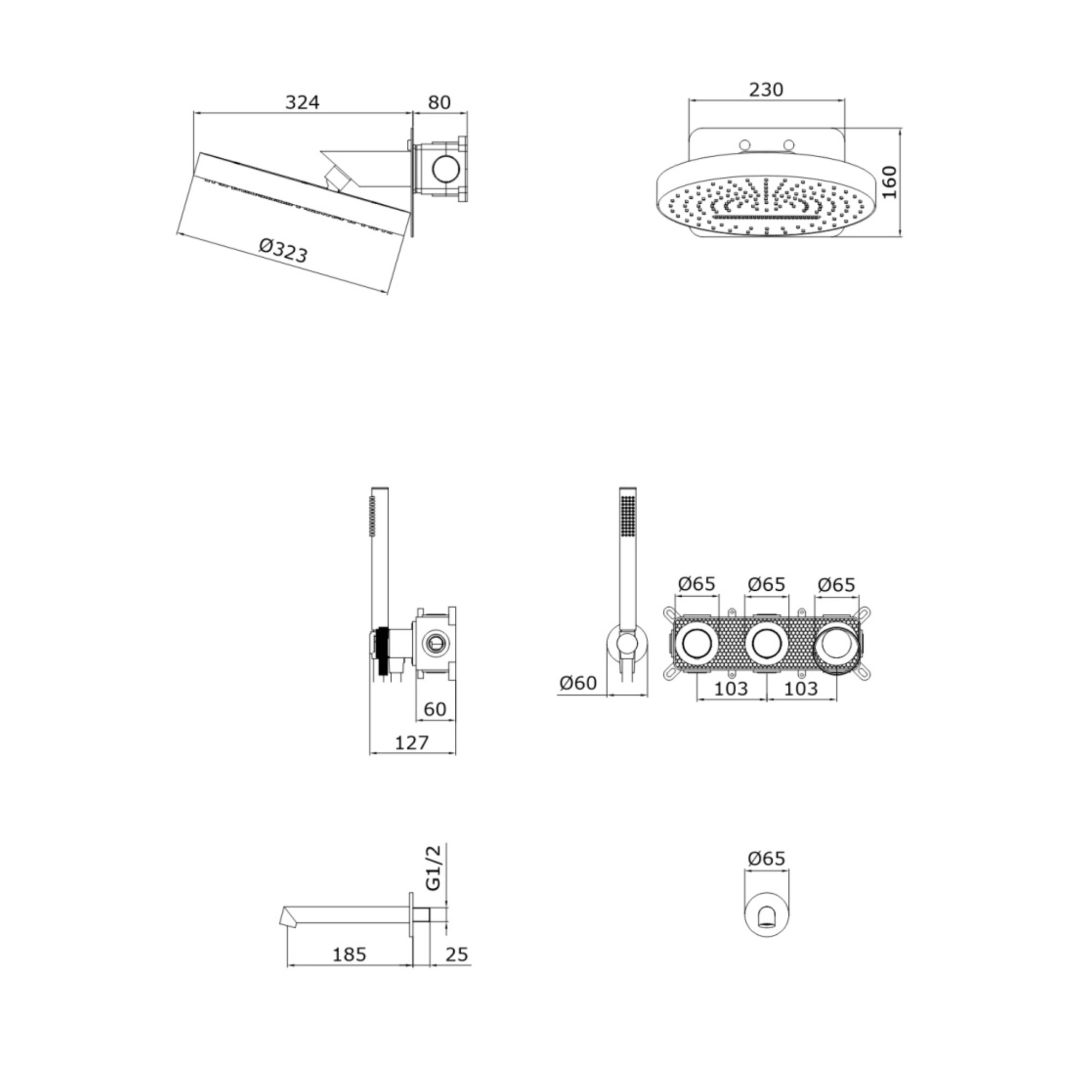 Душевая система Ganzer 19168-S - фото2