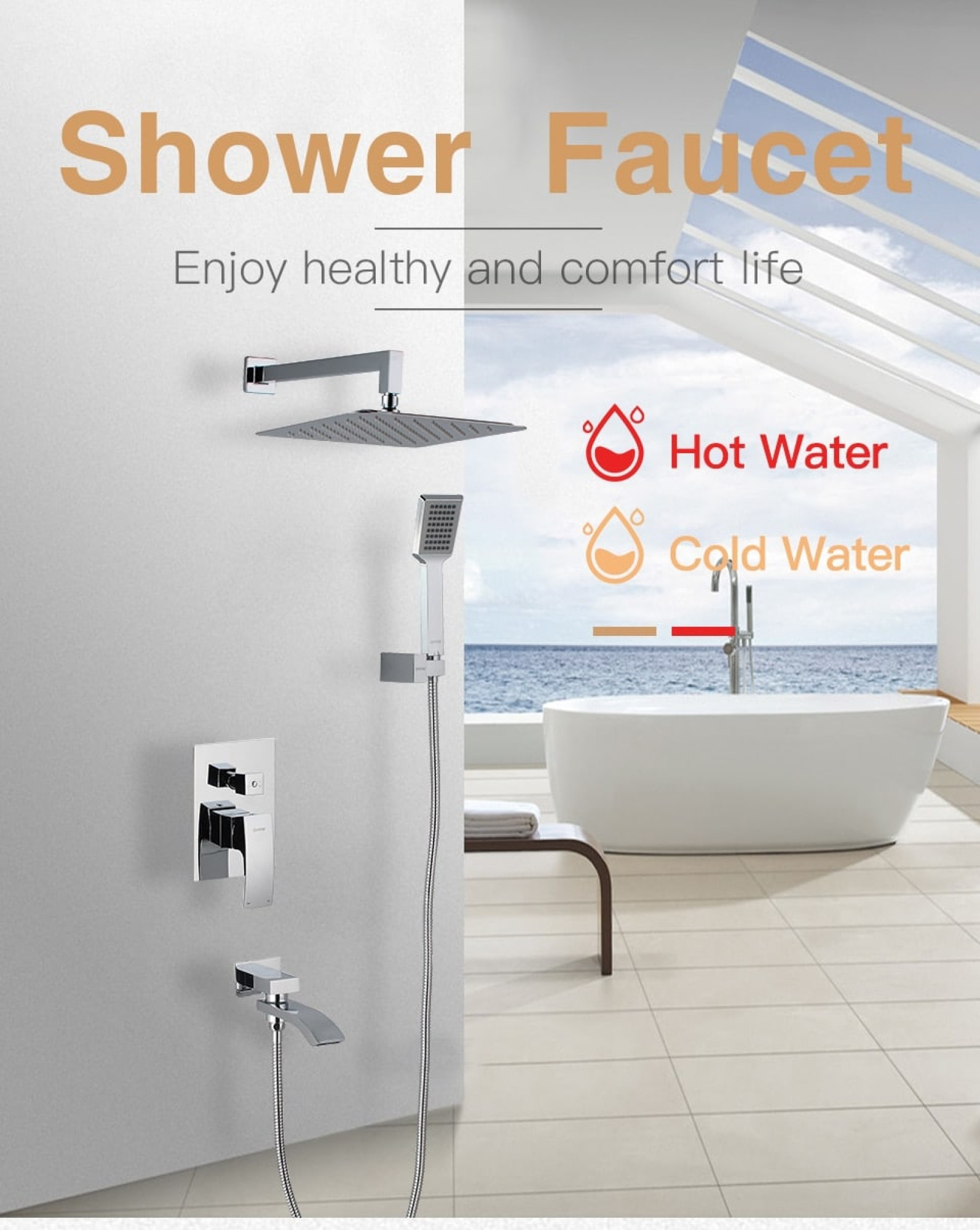 Душевая система  Gappo G7107 фото-3