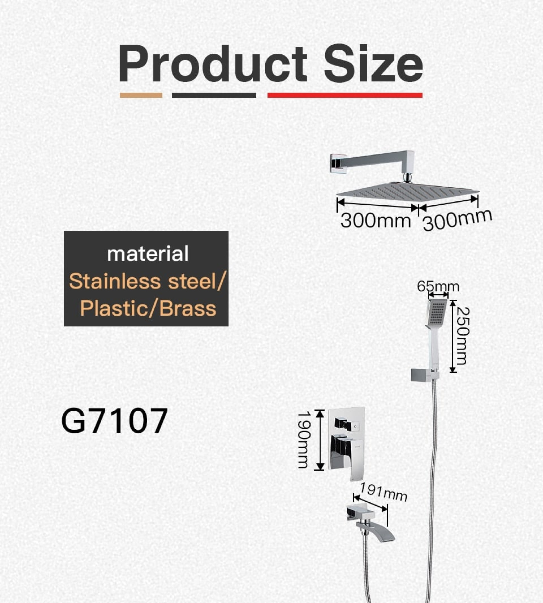 Душевая система  Gappo G7107 фото-9