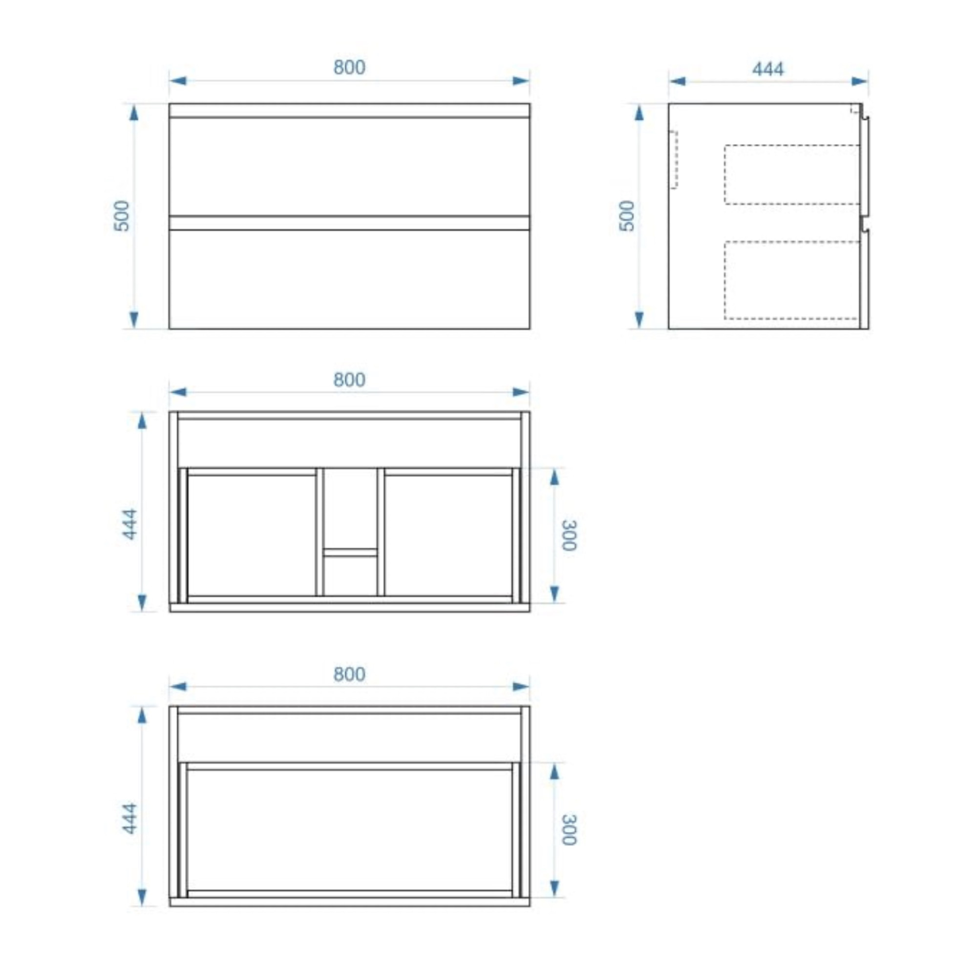 Тумба подвесная Vela Волна 80П под Classica (серый мат) черный гола TU2273 фото-3
