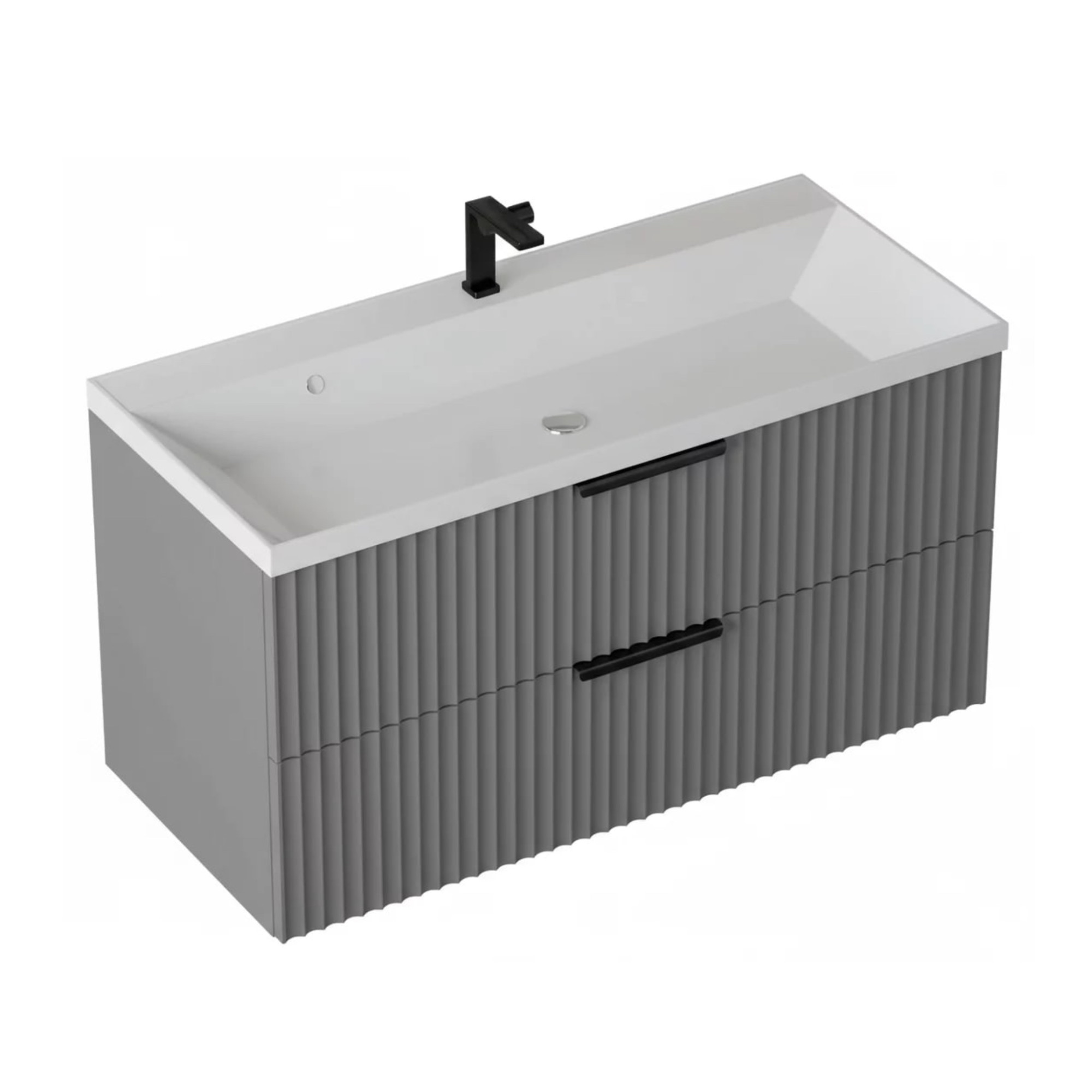 Тумба подвесная Vela Волна 100П под Classica (серый мат) черный хекси TU2278 Тумба подвесная Vela Волна 100П под Classica (серый мат) черный хекси TU2278