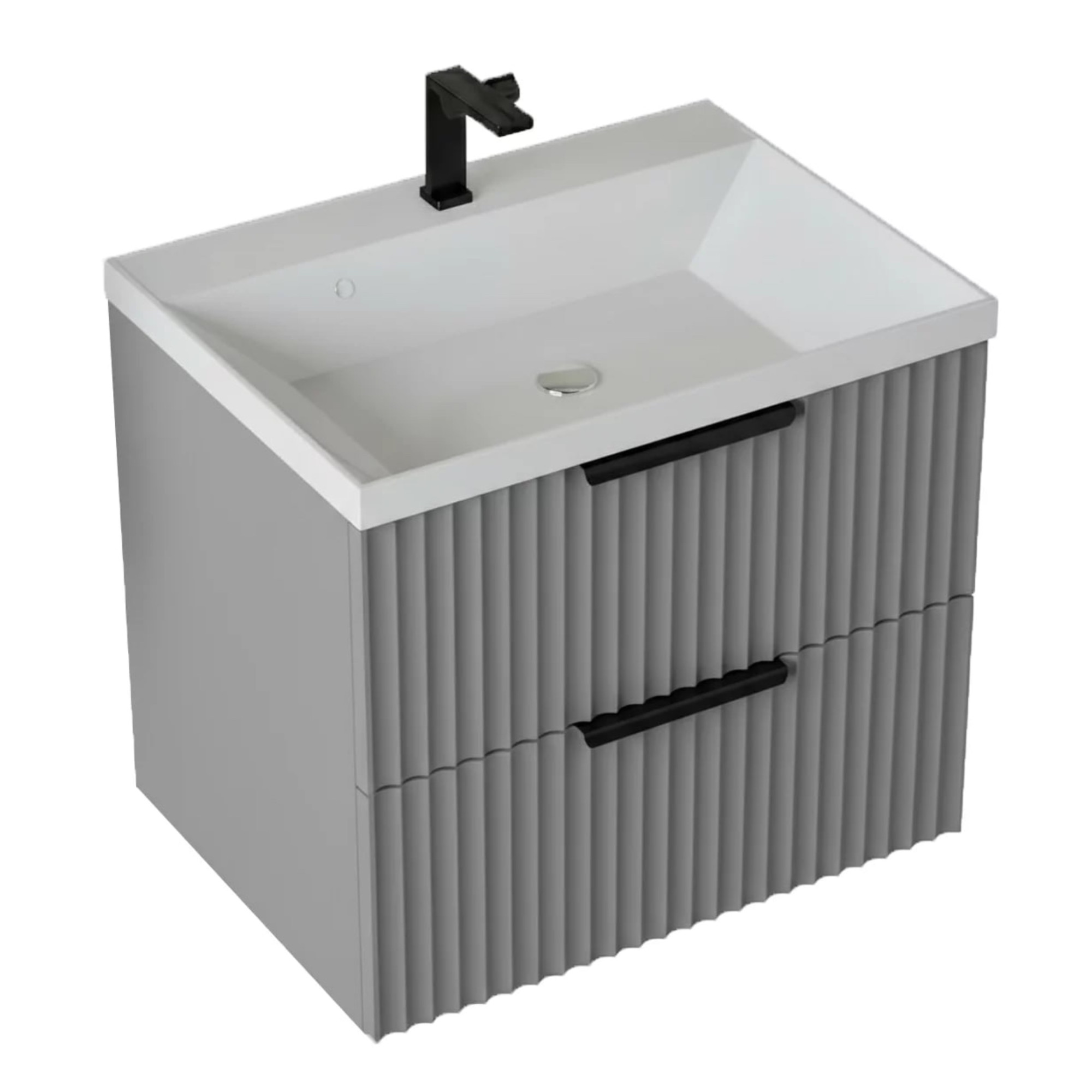 Тумба подвесная Vela Волна 60П под Classica (серый мат) черный хекси TU8852 Тумба подвесная Vela Волна 60П под Classica (серый мат) черный хекси TU8852