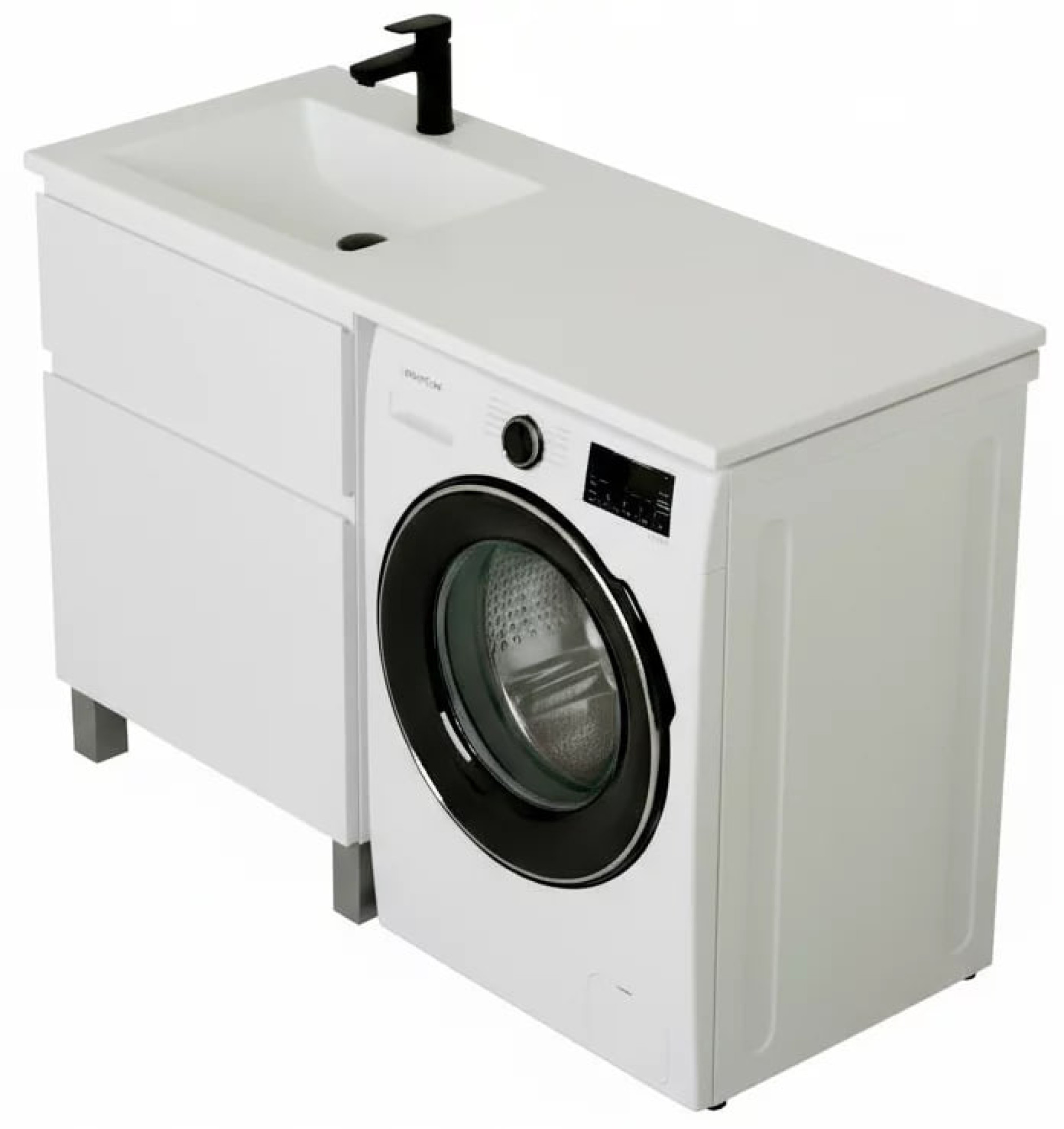 Тумба напольная Vela Мира 38Н под Kamilla 100 (белый глянец) TU1617 фото-4