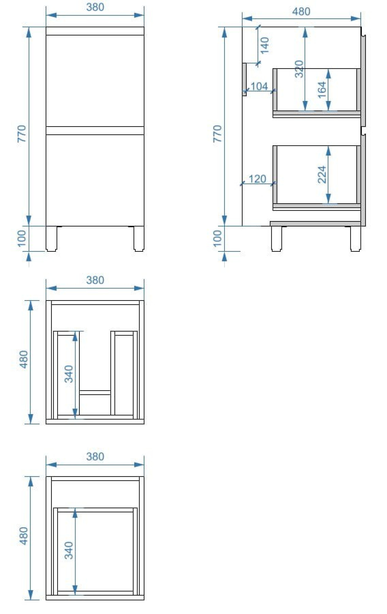 Тумба напольная Vela Мира 38Н под Kamilla 100 (белый глянец) TU1617 фото-5