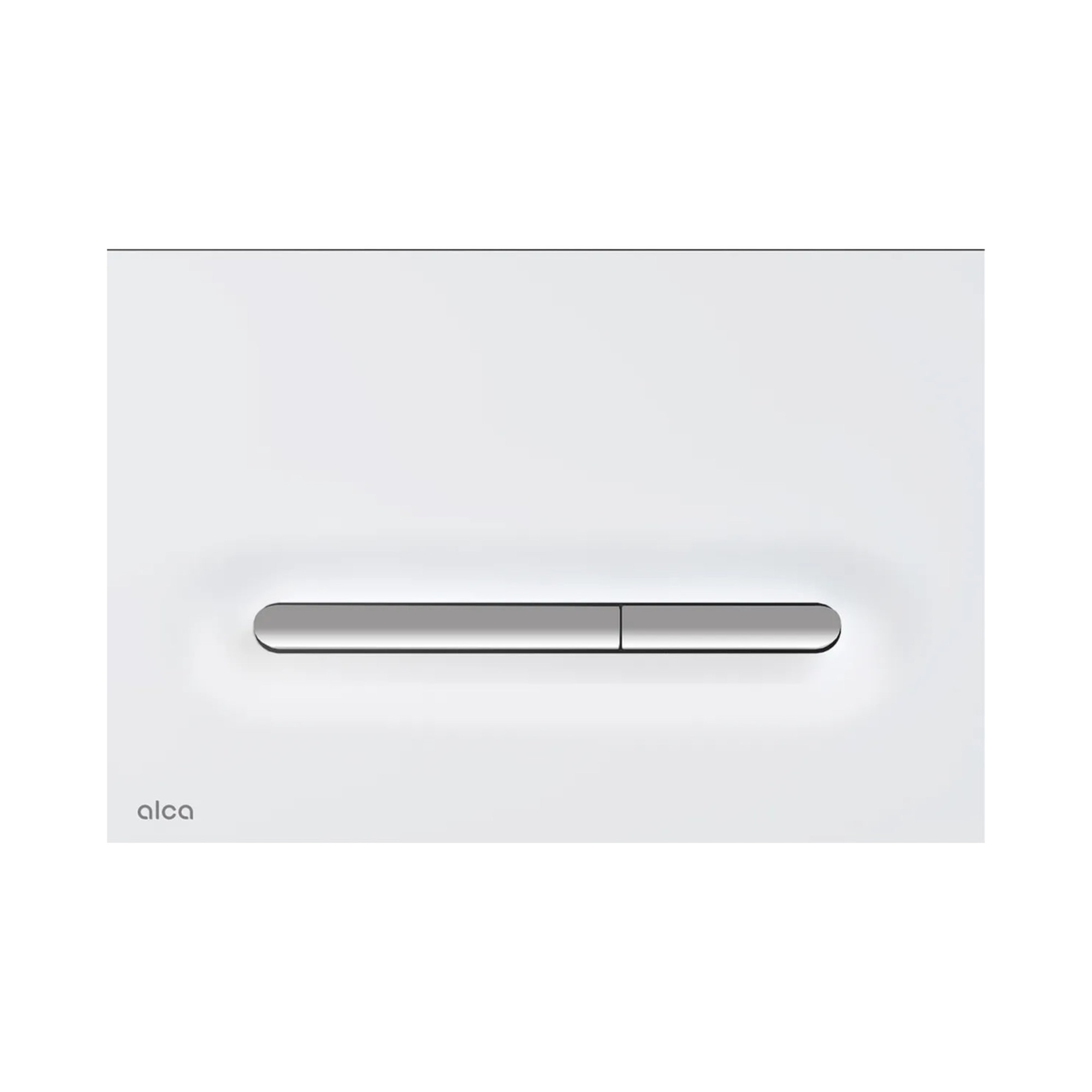 Панель смыва Alcaplast Linka M1876-1 (белый-мат/xром-глянец) Панель смыва Alcaplast Linka M1876-1 (белый-мат/xром-глянец)