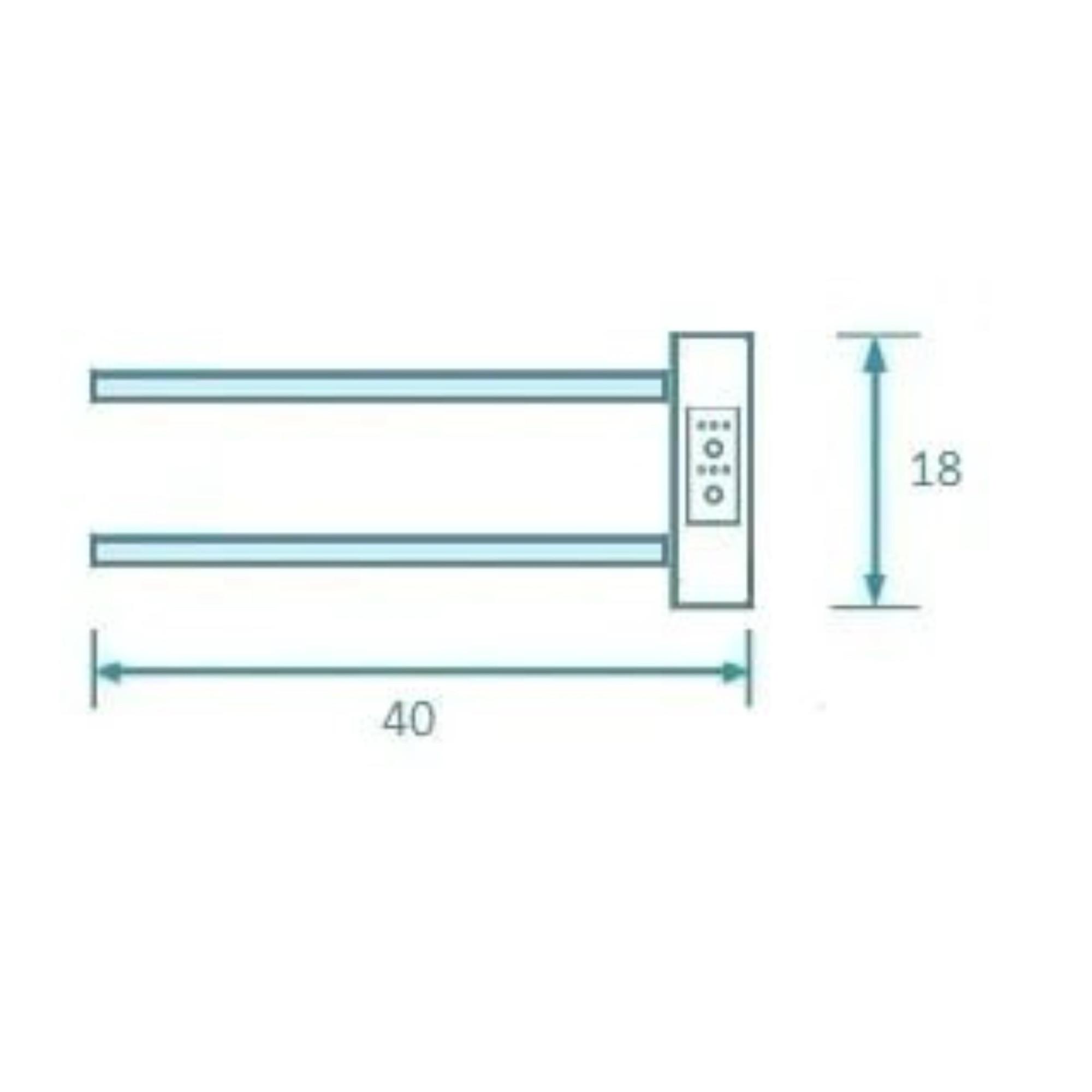 Полотенцесушитель Маргроид Cook СНШ 18*40 скрытого монтажа, таймер слева фото-2