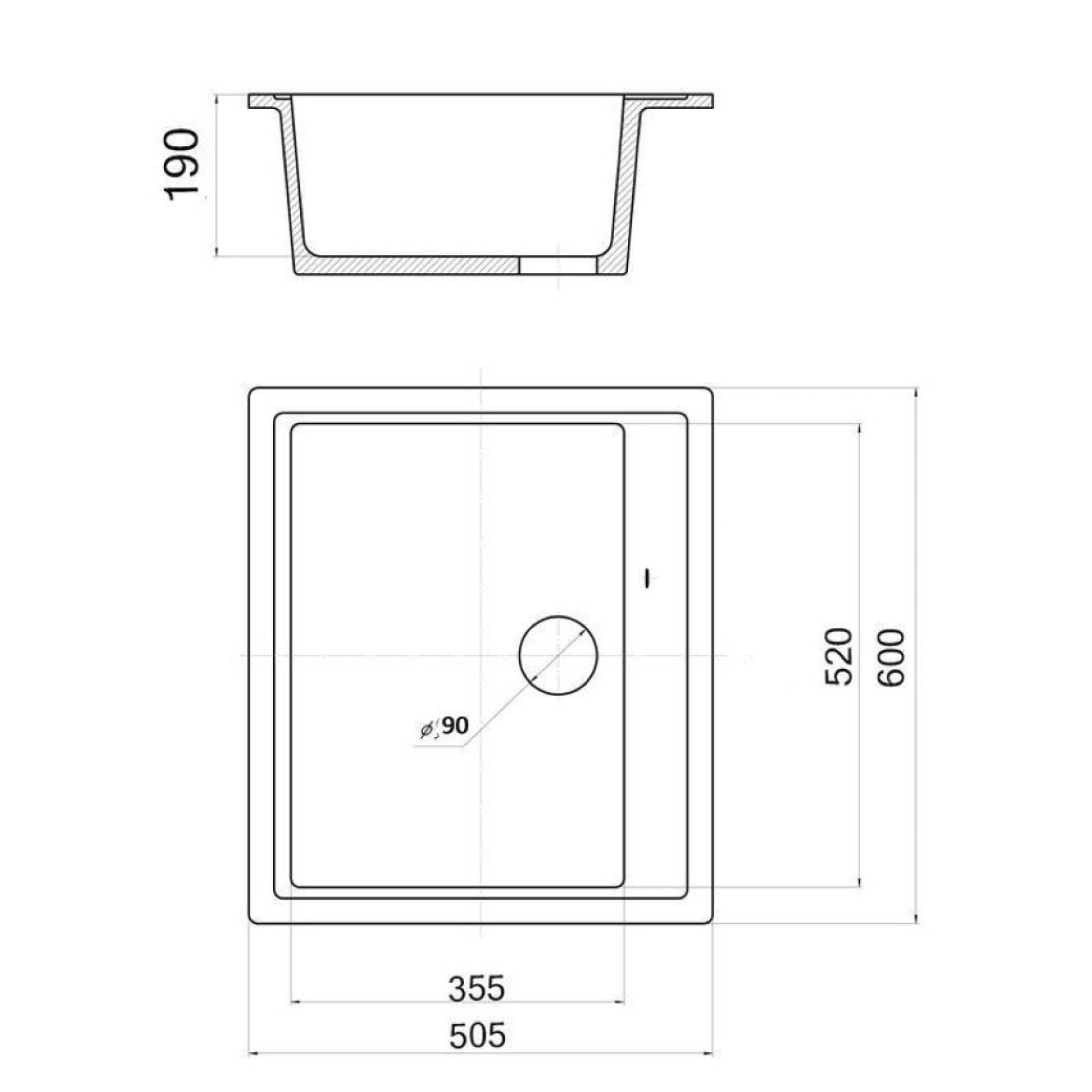 Кухонная мойка Wisent W600-29 (серый) фото-6