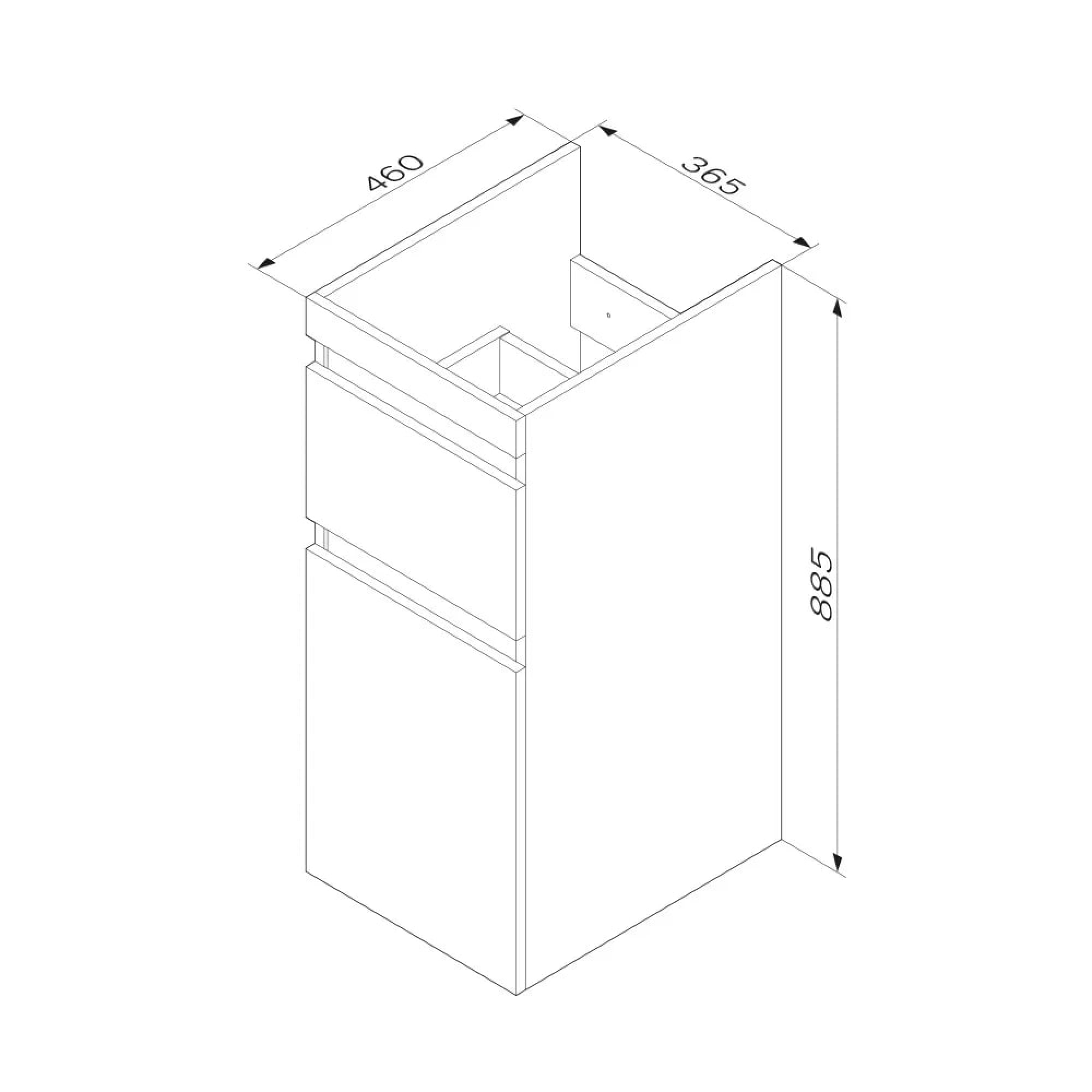 Мебель для ванных комнат AM.PM Тумба под умывальник X-Joy M85AFSX0402WG фото-6 Мебель для ванных комнат AM.PM Тумба под умывальник X-Joy M85AFSX0402WG фото-6