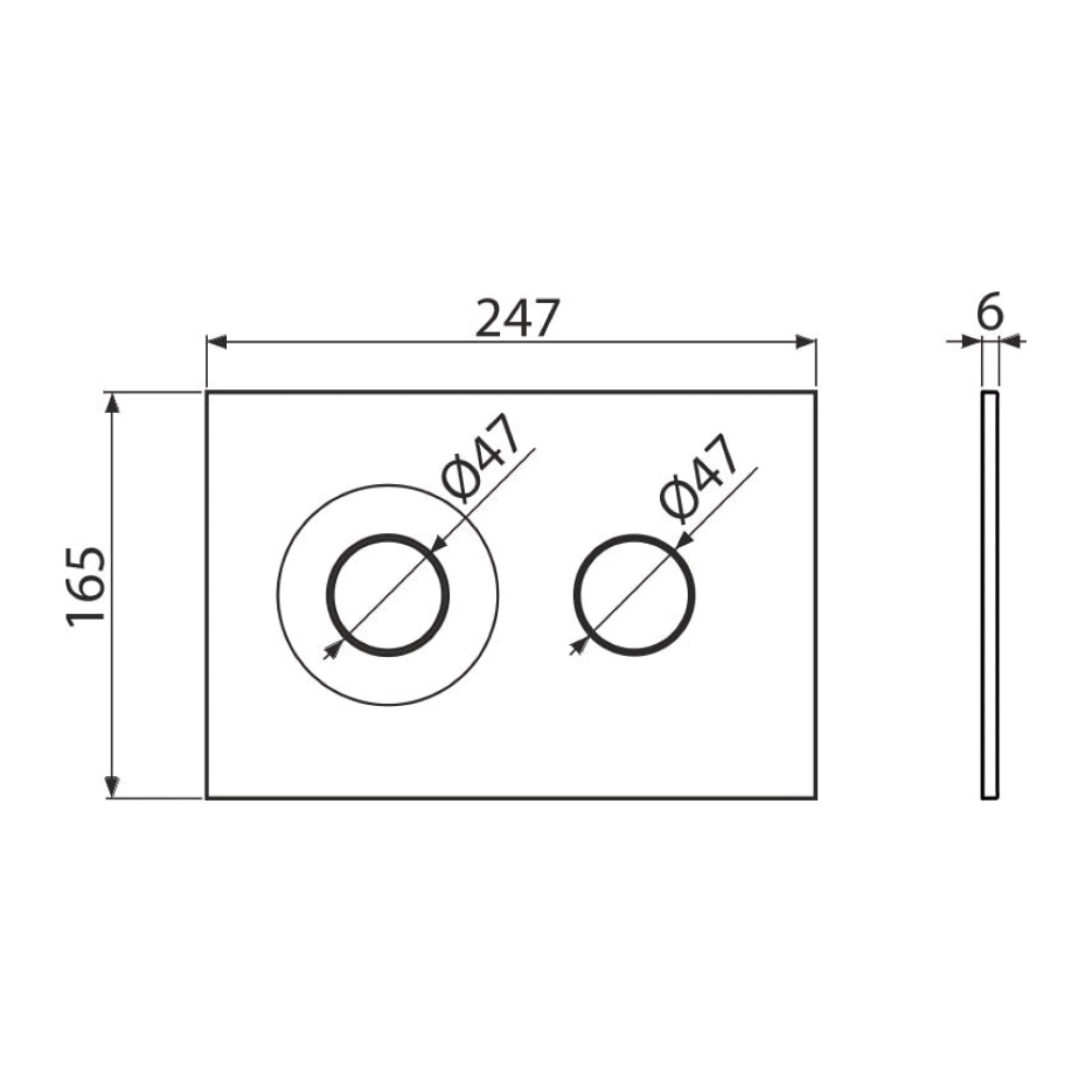 Панель смыва Alcaplast M1978 (черный-мат/золотой-мат) фото-2