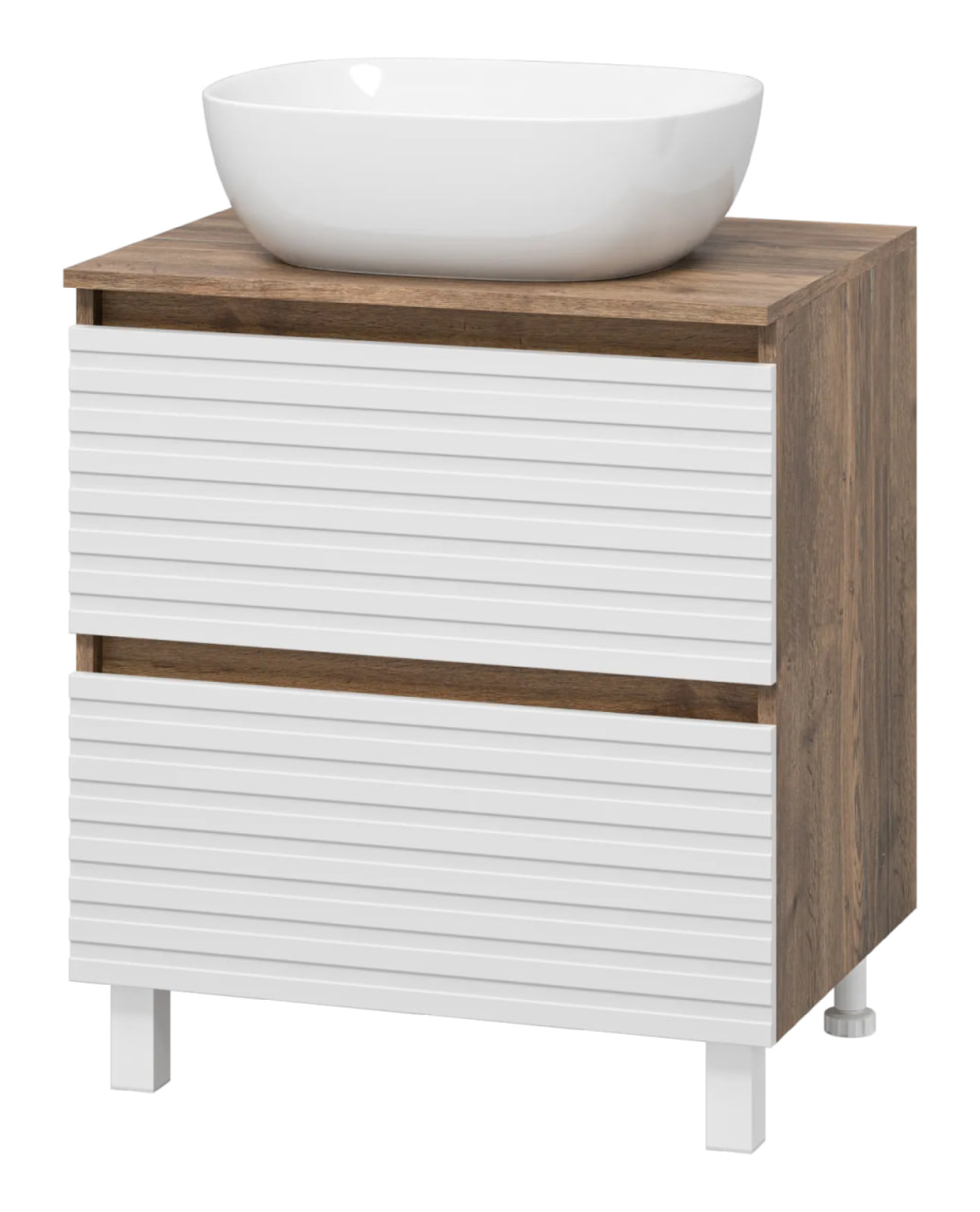 Мебель для ванных комнат Brevita Тумба под умывальник Dakota 60 DAK-07060-19/01-2Я фото-3