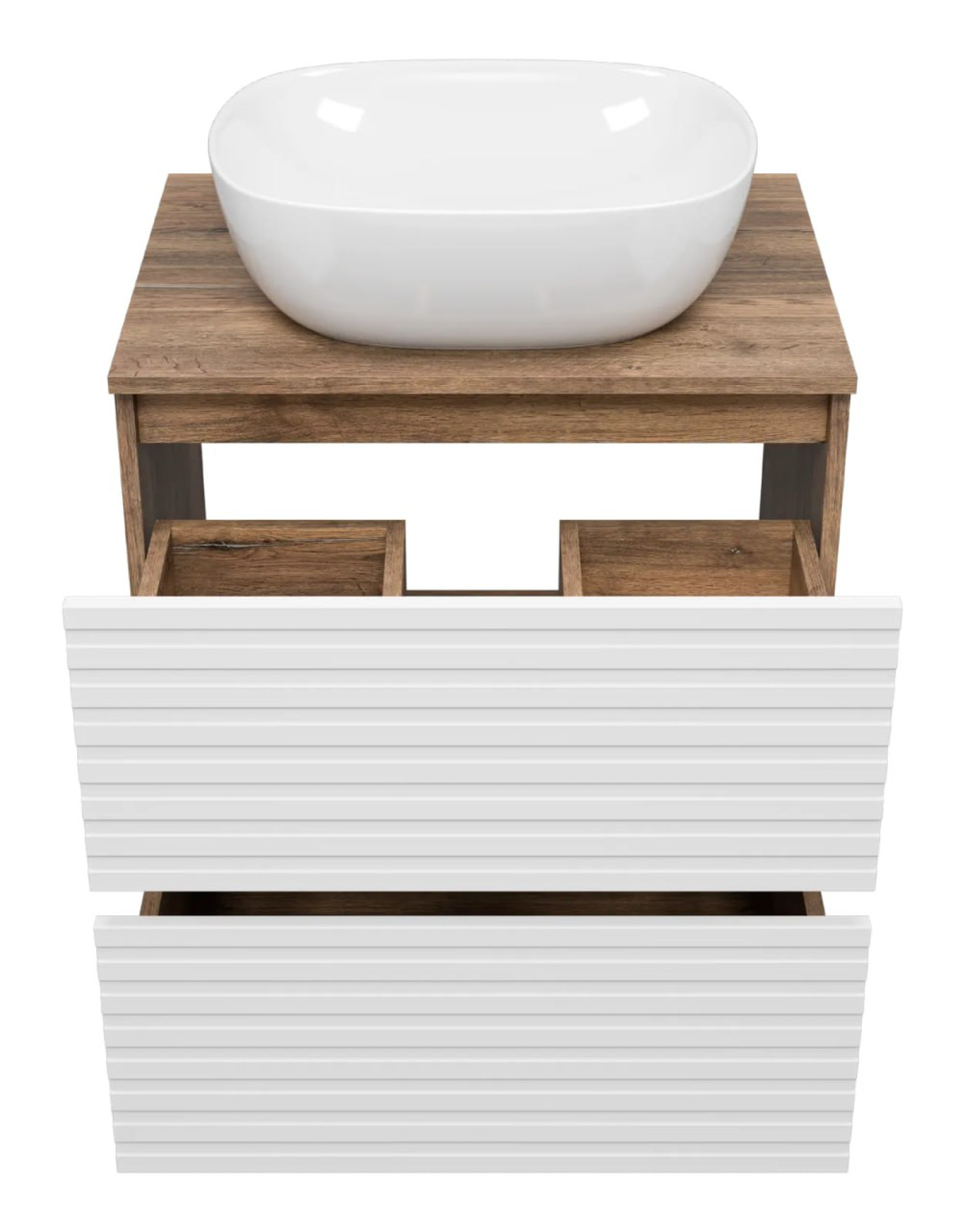 Мебель для ванных комнат Brevita Тумба под умывальник Dakota 60 DAK-07060-19/01-2Я фото-5