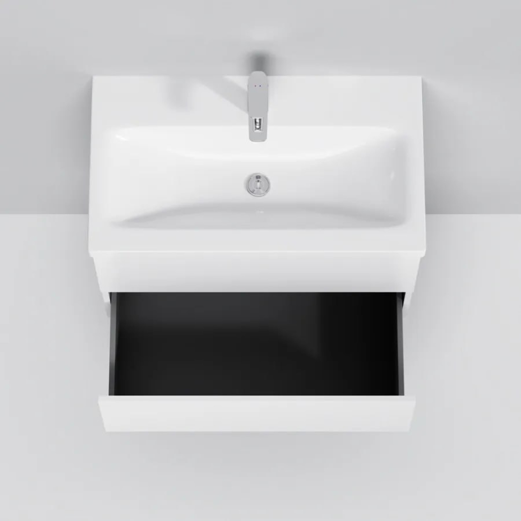 Мебель для ванных комнат AM.PM Тумба под умывальник Gem 75 M90FHX07522WG (подвесной, белый) фото-3 Мебель для ванных комнат AM.PM Тумба под умывальник Gem 75 M90FHX07522WG (подвесной, белый) фото-3