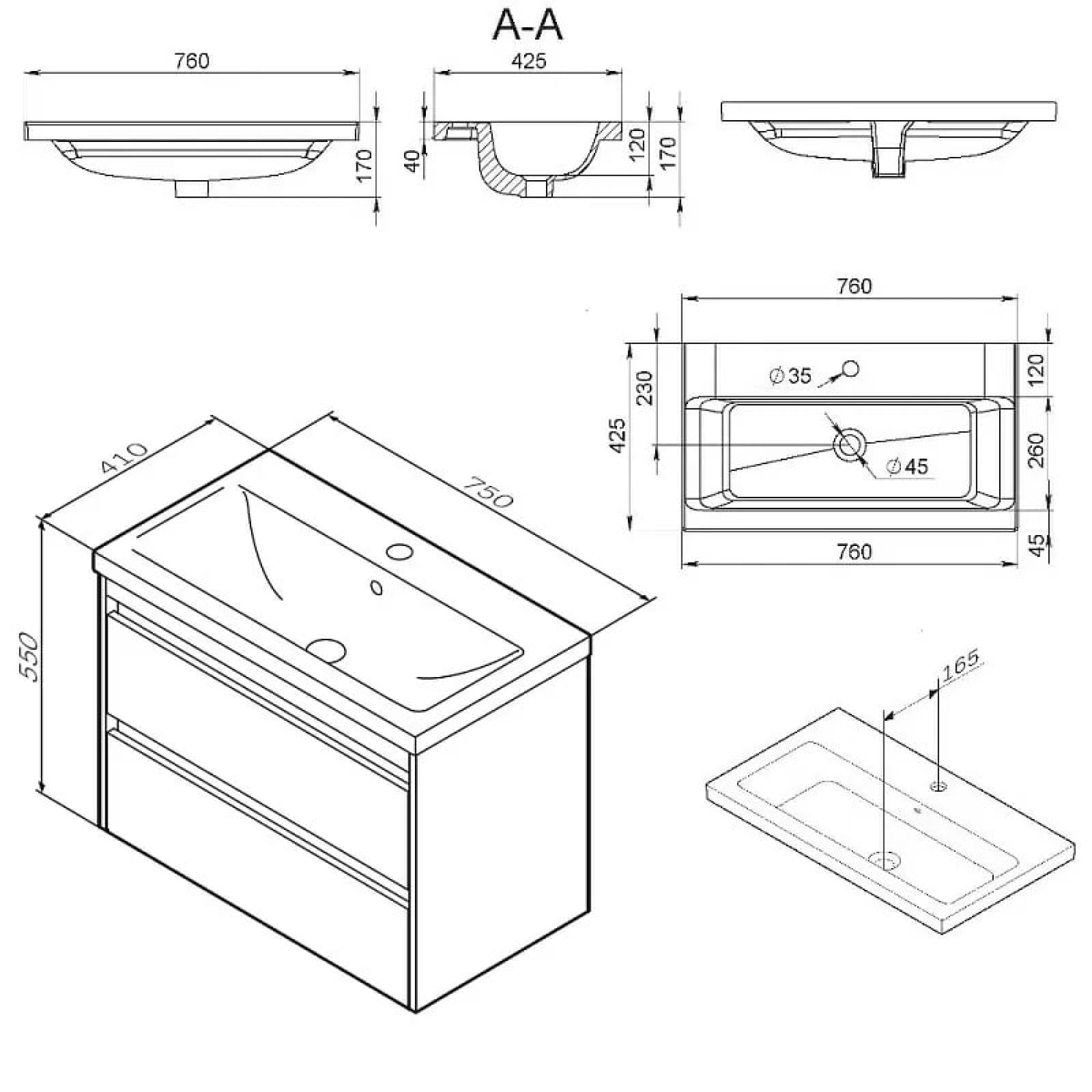 Мебель для ванных комнат AM.PM Тумба с умывальником Pulse M91-FHX0752-WCC0752WG фото-2 Мебель для ванных комнат AM.PM Тумба с умывальником Pulse M91-FHX0752-WCC0752WG фото-2