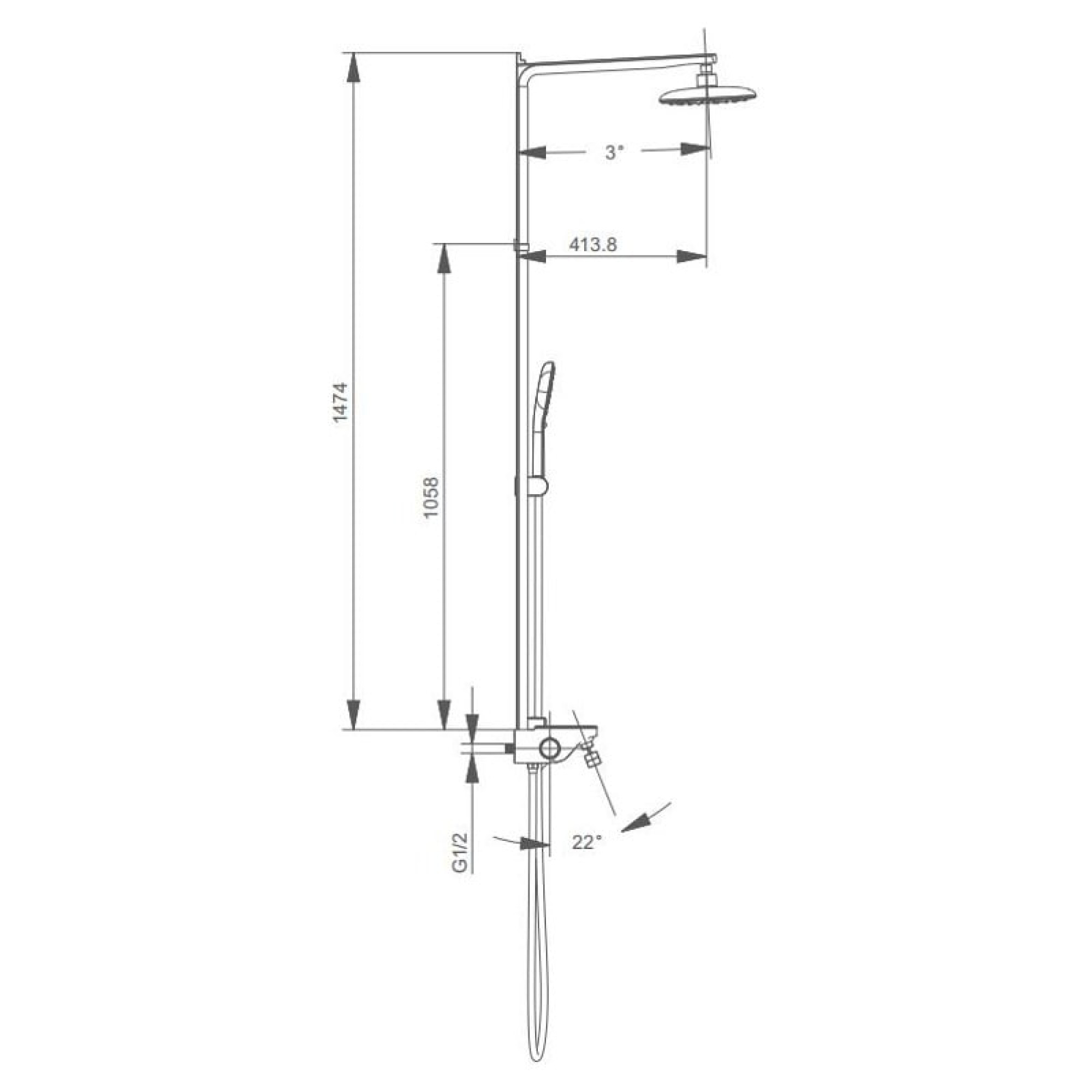 Душевая система  Gappo G2495-3 фото-5