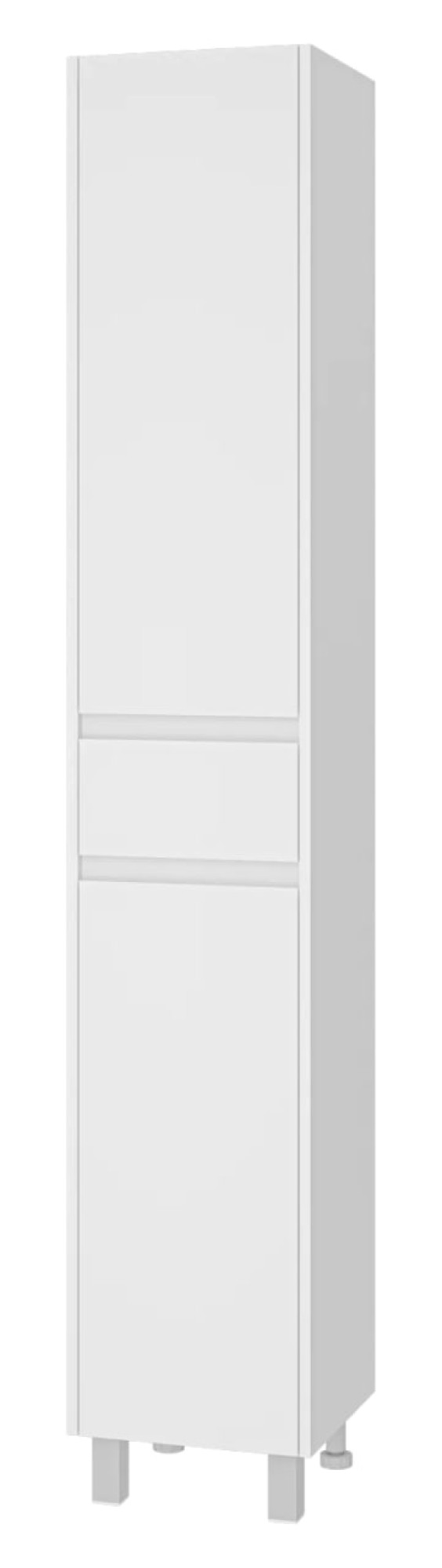 Мебель для ванных комнат Misty Алиса - 35 Пенал с 1 ящ. напольный левый, белая эмаль - Э-Али0501-01Л фото-7 Мебель для ванных комнат Misty Алиса - 35 Пенал с 1 ящ. напольный левый, белая эмаль - Э-Али0501-01Л фото-7