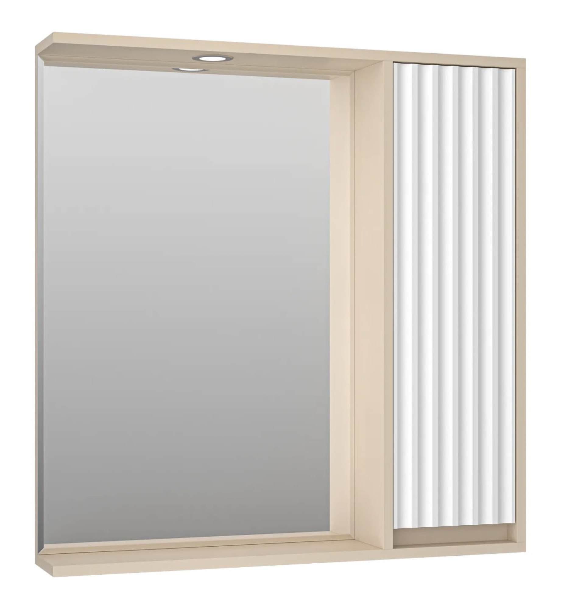 Мебель для ванных комнат Brevita Шкаф с зеркалом для ванной Balaton R 80 BAL-04080-03-01П Мебель для ванных комнат Brevita Шкаф с зеркалом для ванной Balaton R 80 BAL-04080-03-01П