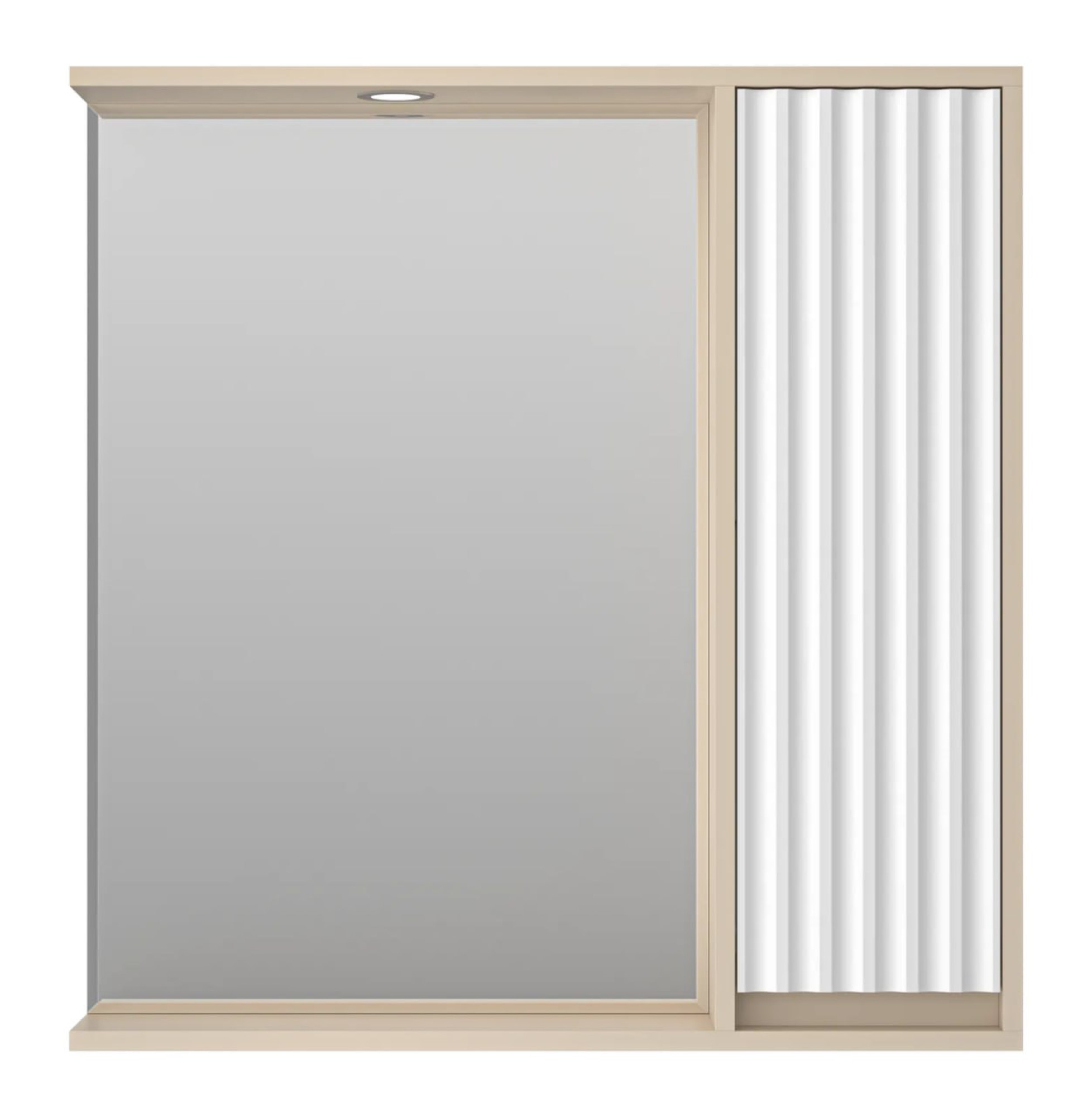 Мебель для ванных комнат Brevita Шкаф с зеркалом для ванной Balaton R 80 BAL-04080-03-01П фото-4 Мебель для ванных комнат Brevita Шкаф с зеркалом для ванной Balaton R 80 BAL-04080-03-01П фото-4