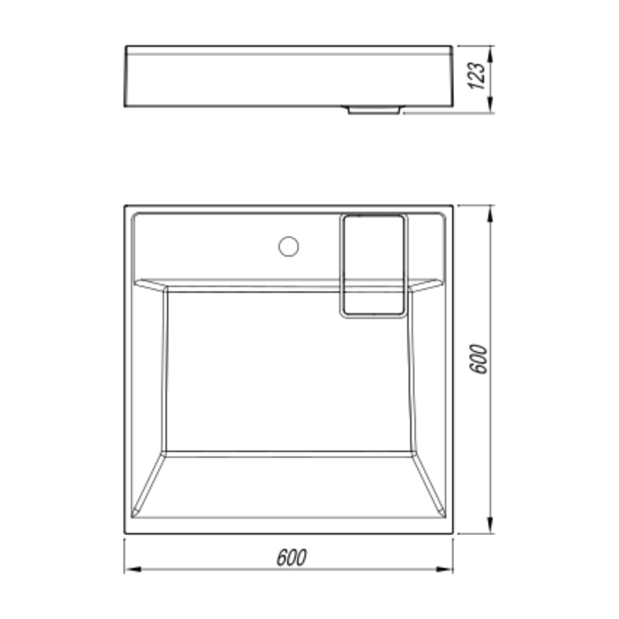 Умывальник Roxen Donna 60-60 300156060 фото-2