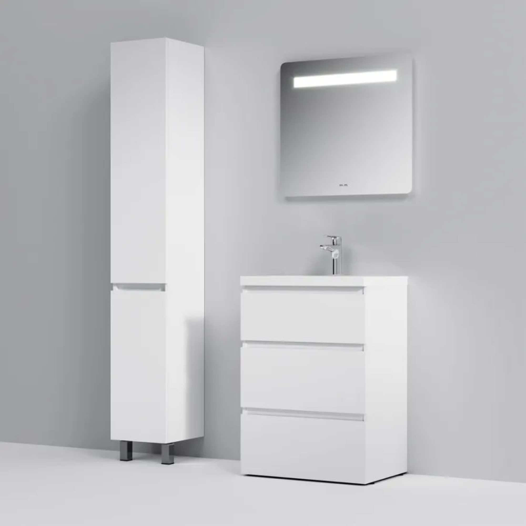 Мебель для ванных комнат AM.PM Тумба под умывальник Gem S 60 M91FSX0602WG (белый) фото-7 Мебель для ванных комнат AM.PM Тумба под умывальник Gem S 60 M91FSX0602WG (белый) фото-7