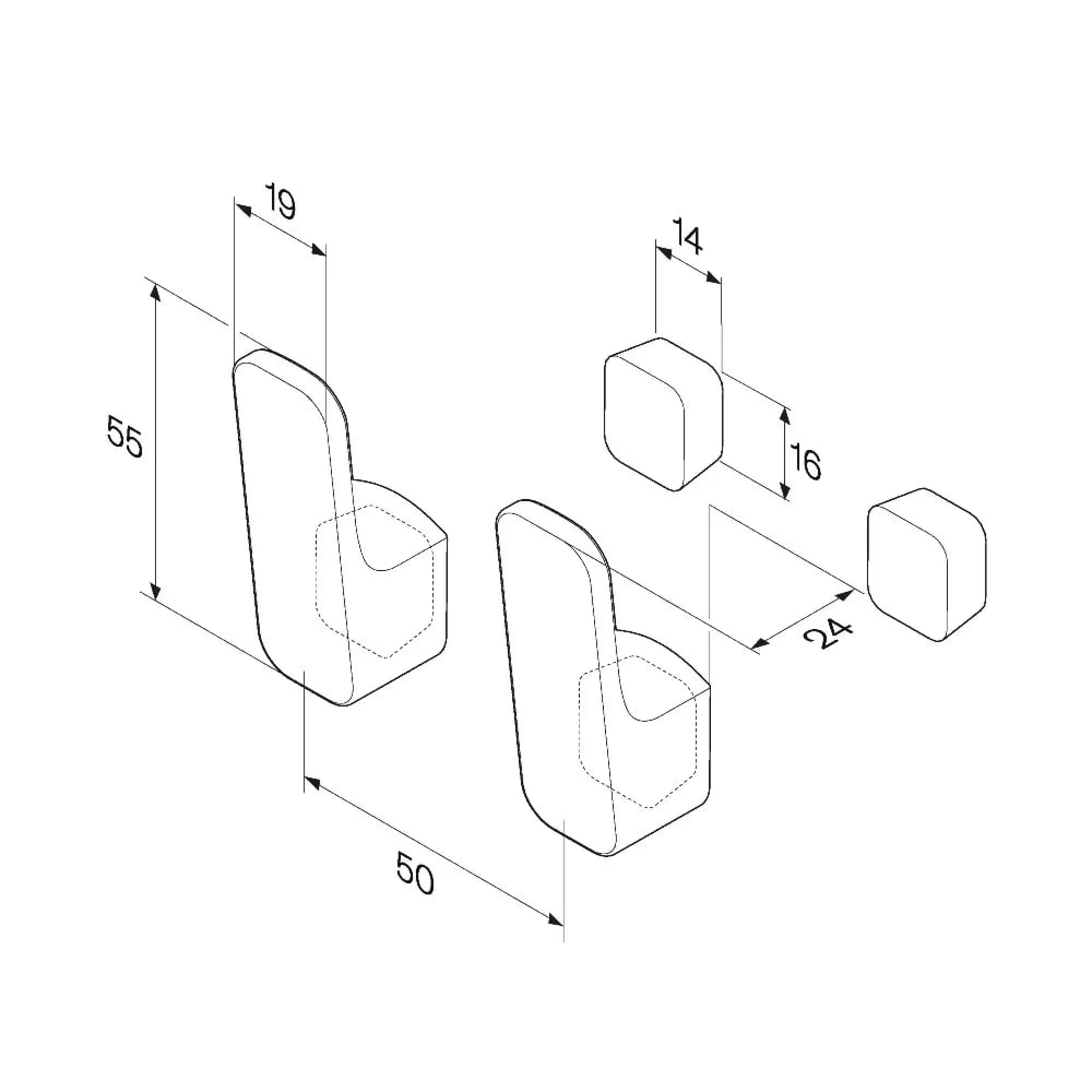 Крючок для ванны AM.PM Func A8F35622 фото-6 Крючок для ванны AM.PM Func A8F35622 фото-6