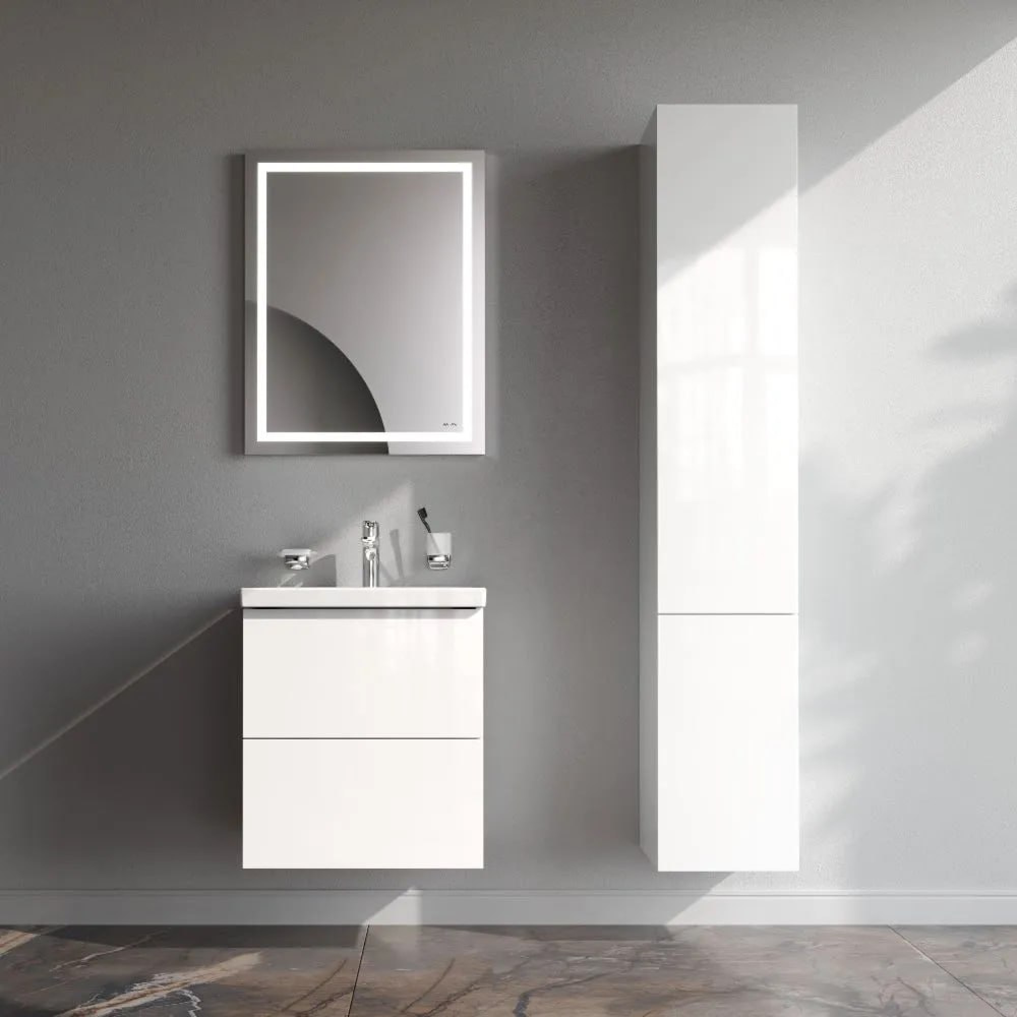 Мебель для ванных комнат AM.PM Тумба под умывальник Gem 50 см M90FHX0502WG фото-6