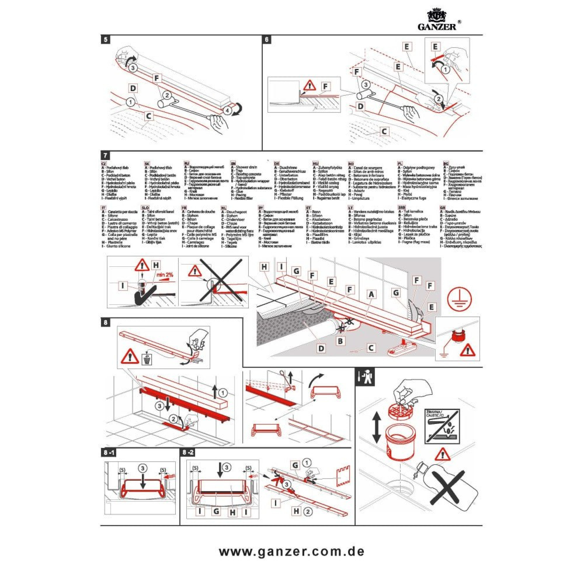 Трап/канал Ganzer 99260-G фото-6