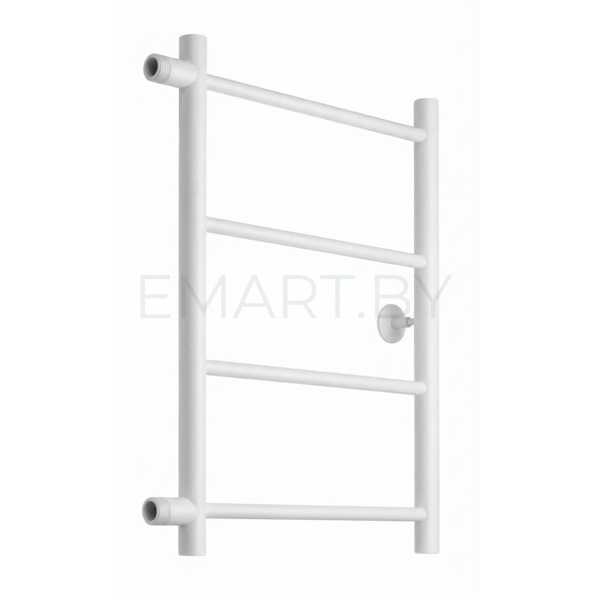 Полотенцесушитель Ростела Виктория боковое подключение 1" 4 перекладины 60 см Ral 9016 белый Полотенцесушитель Ростела Виктория боковое подключение 1" 4 перекладины 60 см Ral 9016 белый