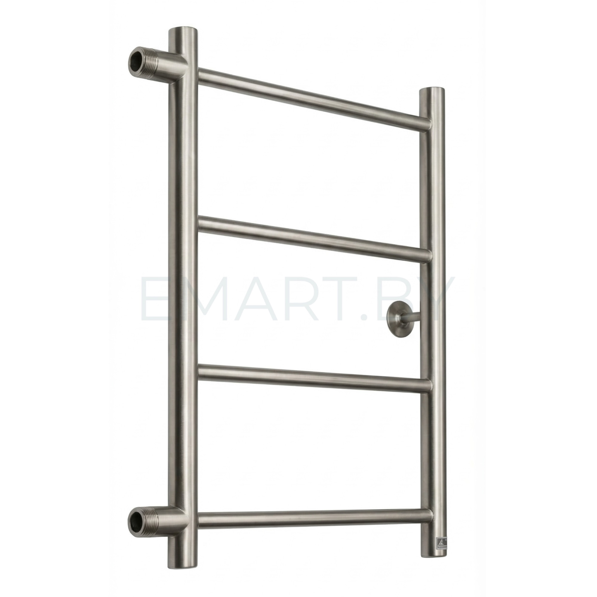 Полотенцесушитель Ростела Виктория боковое подключение 1" 4 перекладины 60 см Шлифованный сатин Полотенцесушитель Ростела Виктория боковое подключение 1" 4 перекладины 60 см Шлифованный сатин