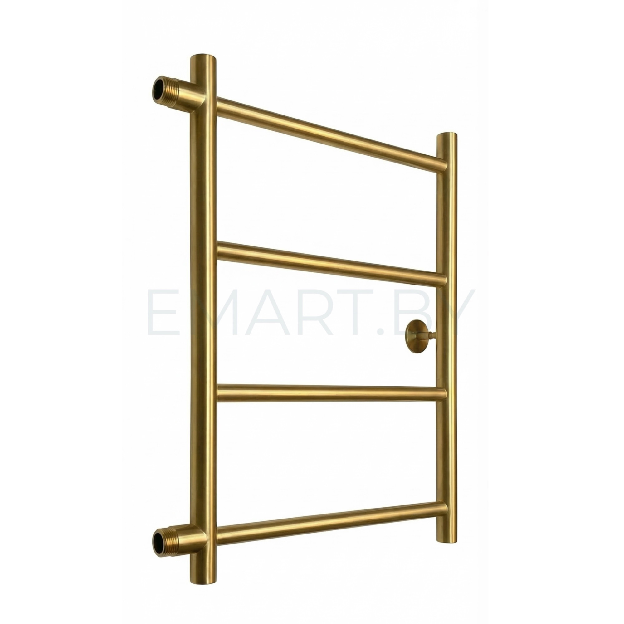 Полотенцесушитель Ростела Виктория боковое подключение 1" 4 перекладины 60 см Золото матовое Титан Полотенцесушитель Ростела Виктория боковое подключение 1" 4 перекладины 60 см Золото матовое Титан