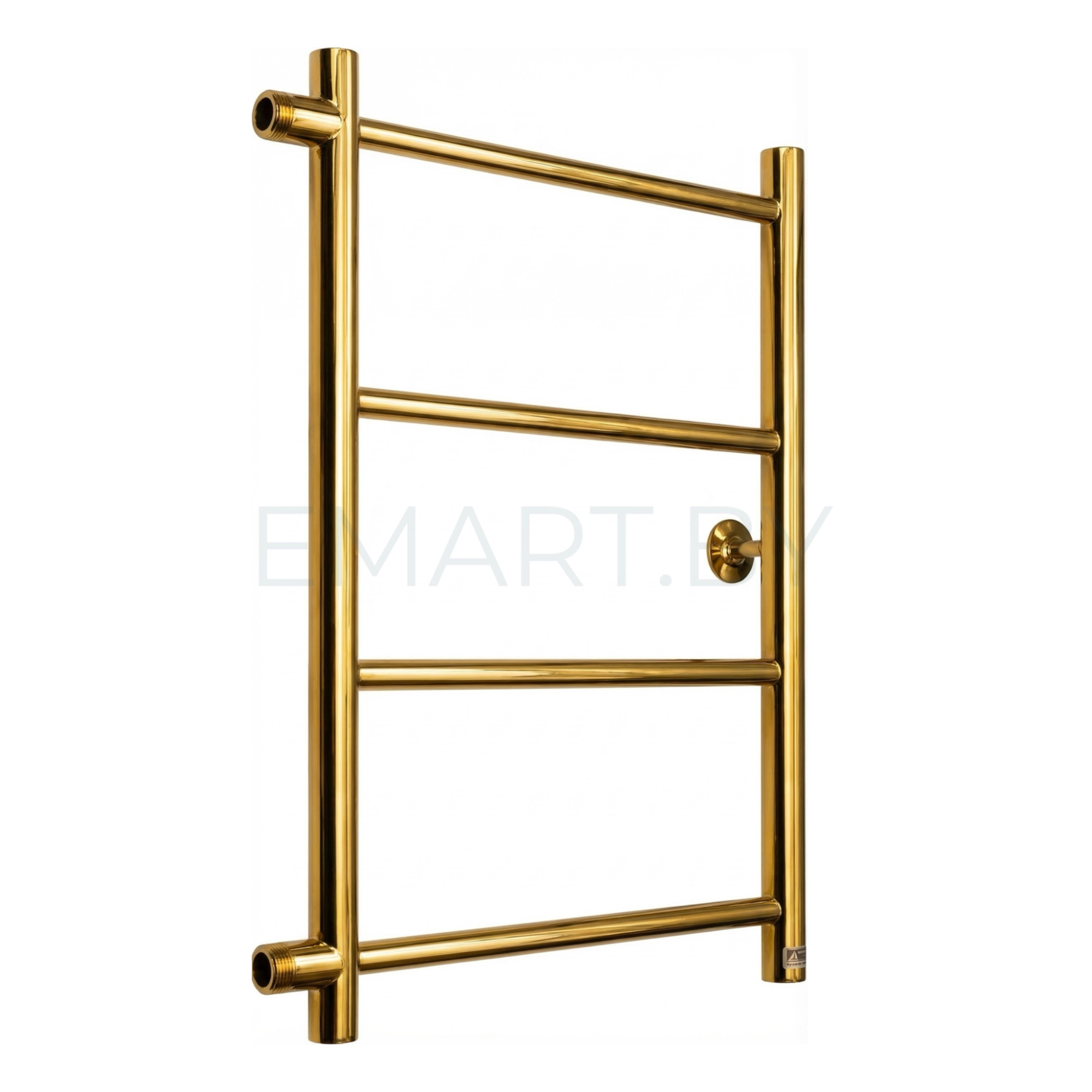 Полотенцесушитель Ростела Виктория боковое подключение 1" 4 перекладины 60 см Золото глянец 1655 - фото1