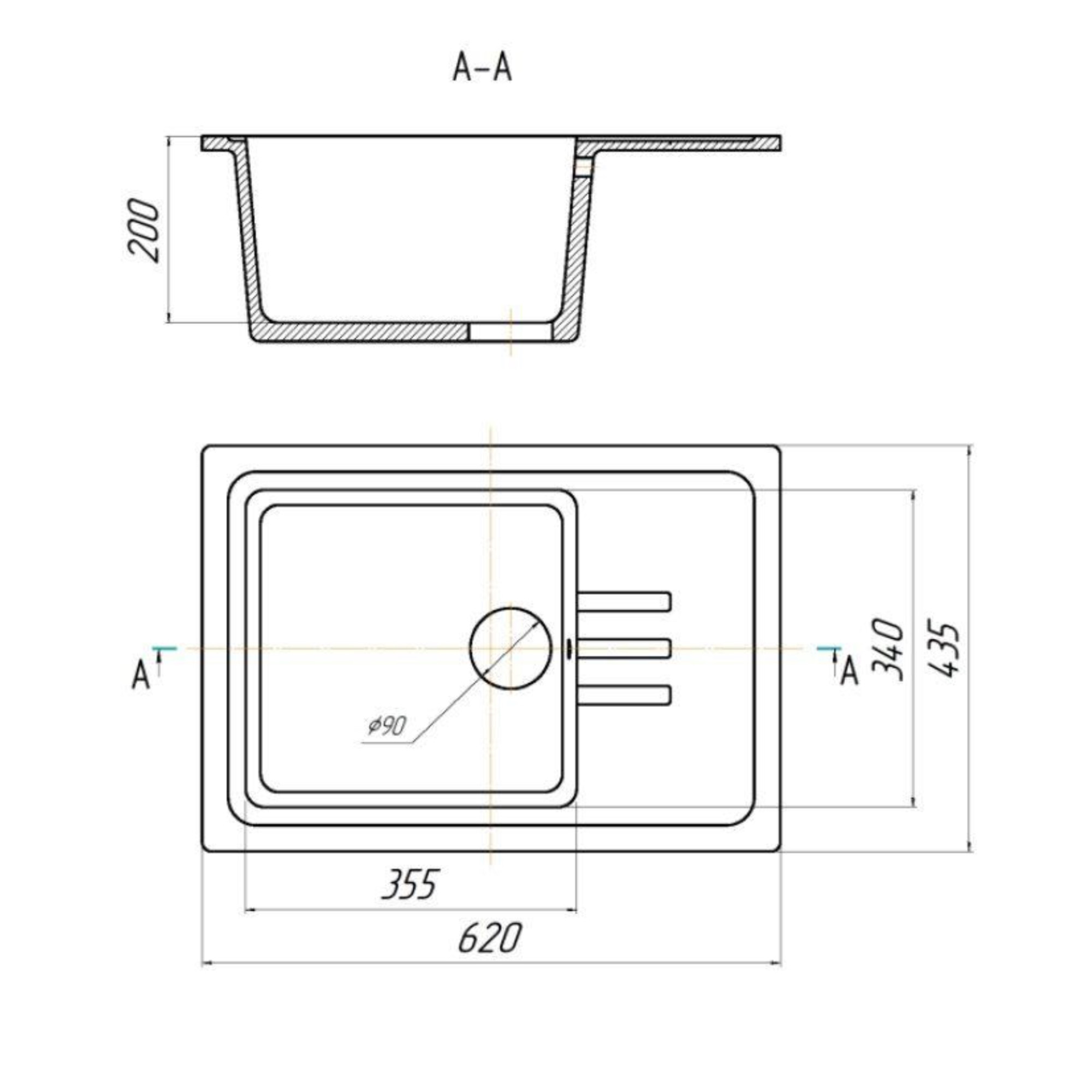 Кухонная мойка Gerhans B15 (оникс) фото-4